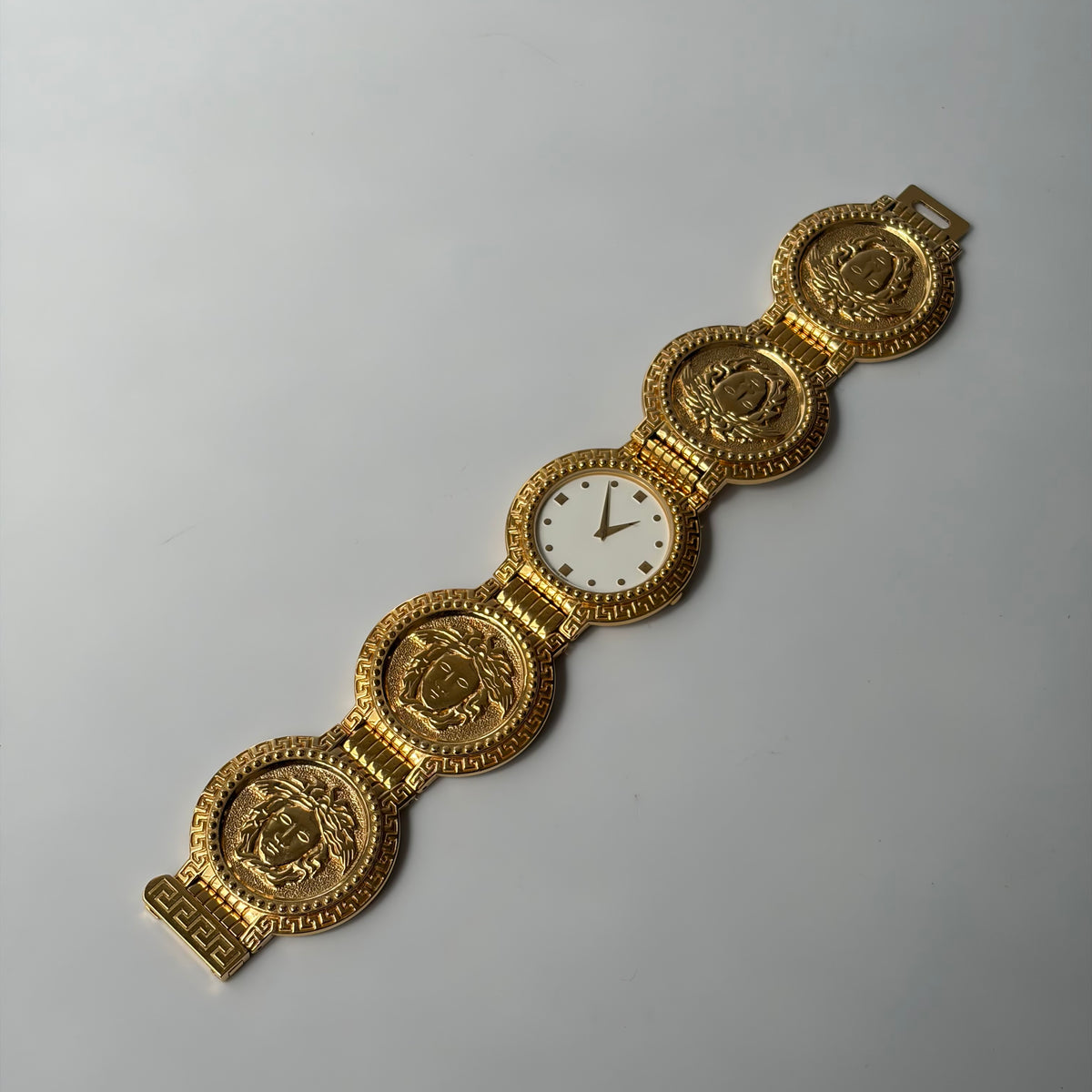 Gianni Versace Signature G10 Gold-Plated Medusa Coin Watch Bracelet