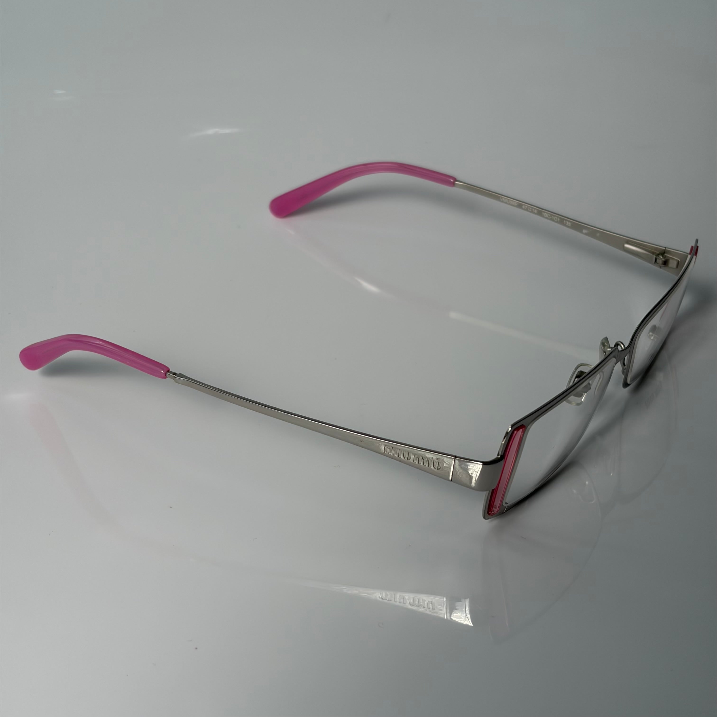 Miu Miu Pink Metal Glasses