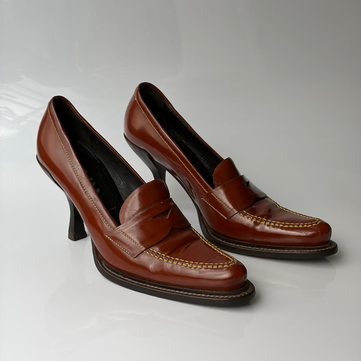 Prada Penny Loafer Pumps