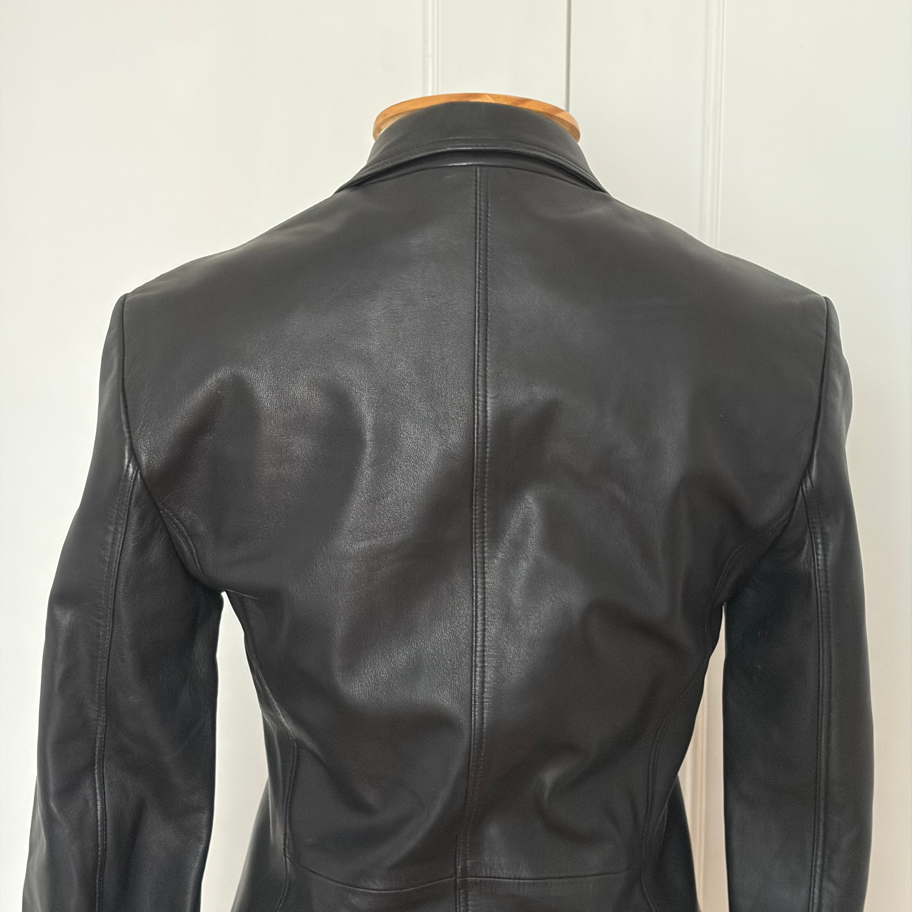 Gianni Versace 90s Lambskin Leather Coat