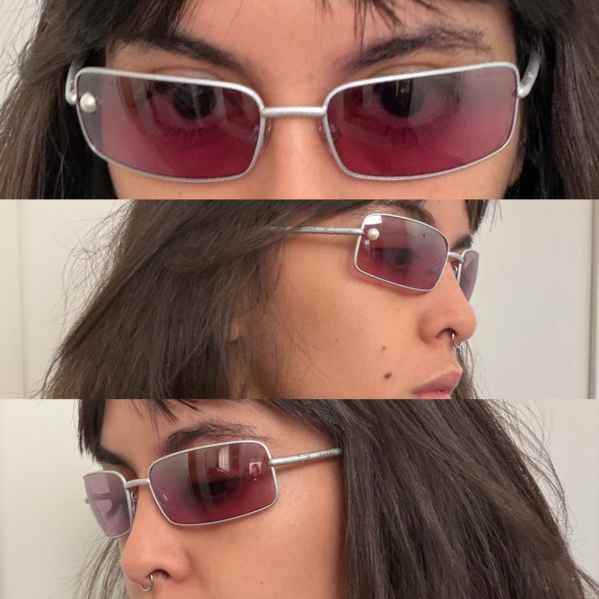 Chanel Pink Transparent Pearl 4075 Sunglasses