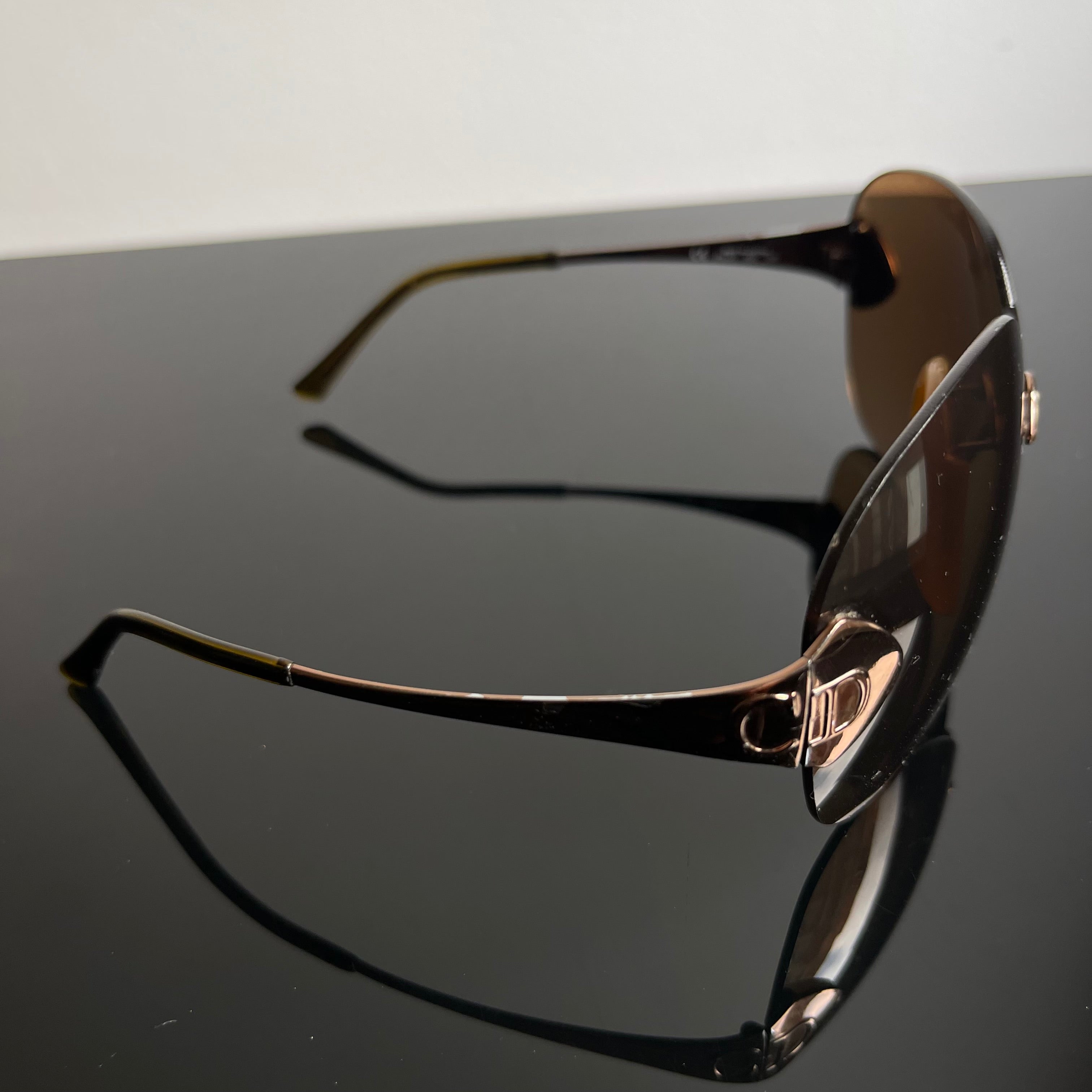 Christian Dior Pilot Brown Sunglasses