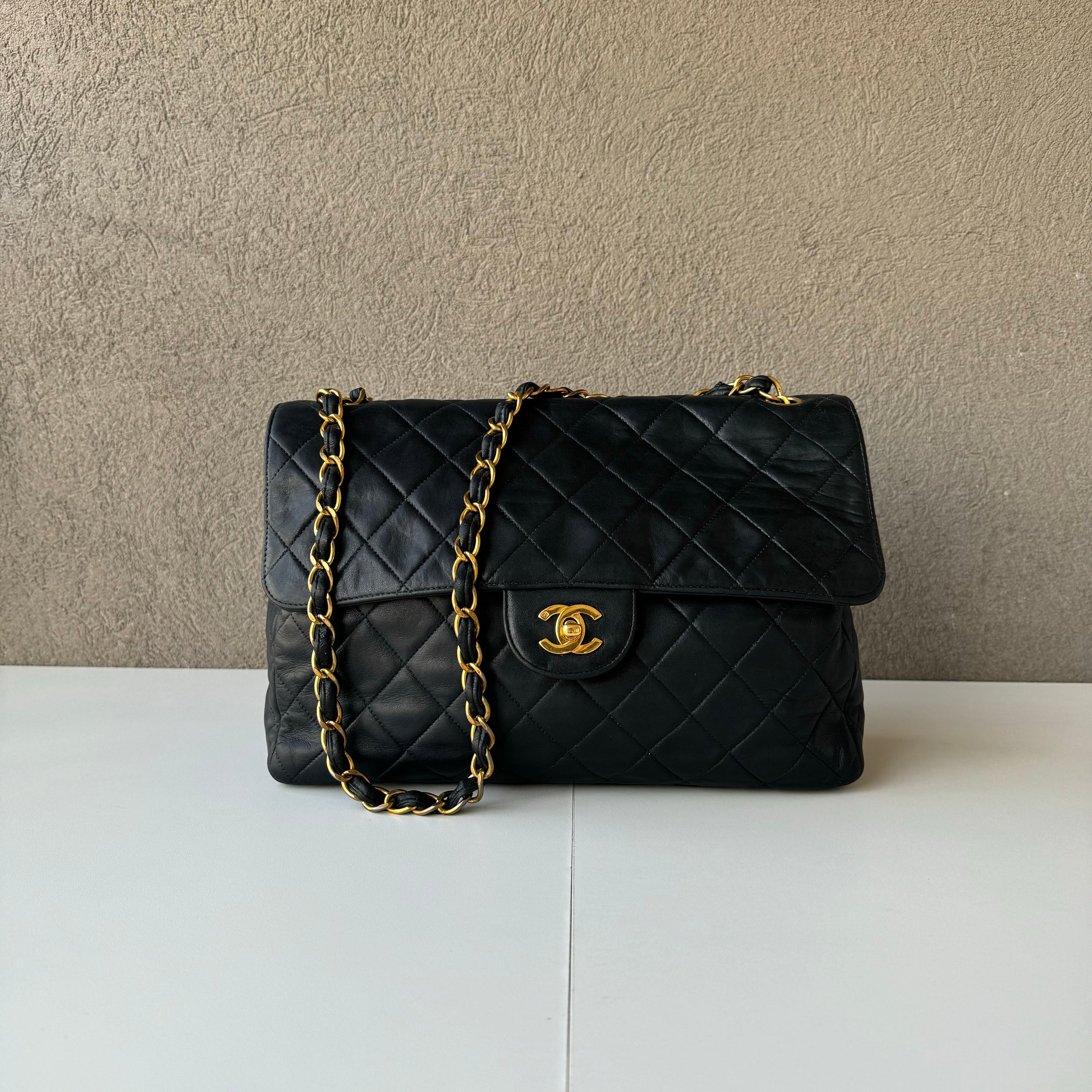 Chanel 90s Flap Navy Crossbody