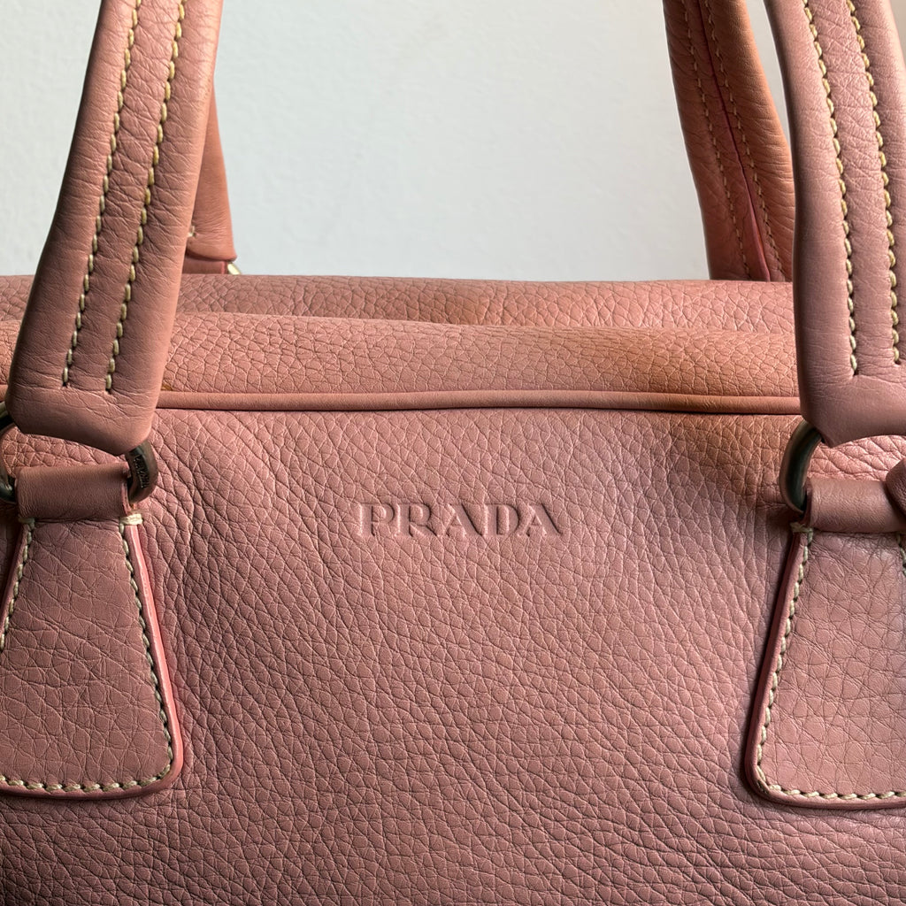 Prada 2000s Baby Pink Bauletto Bag
