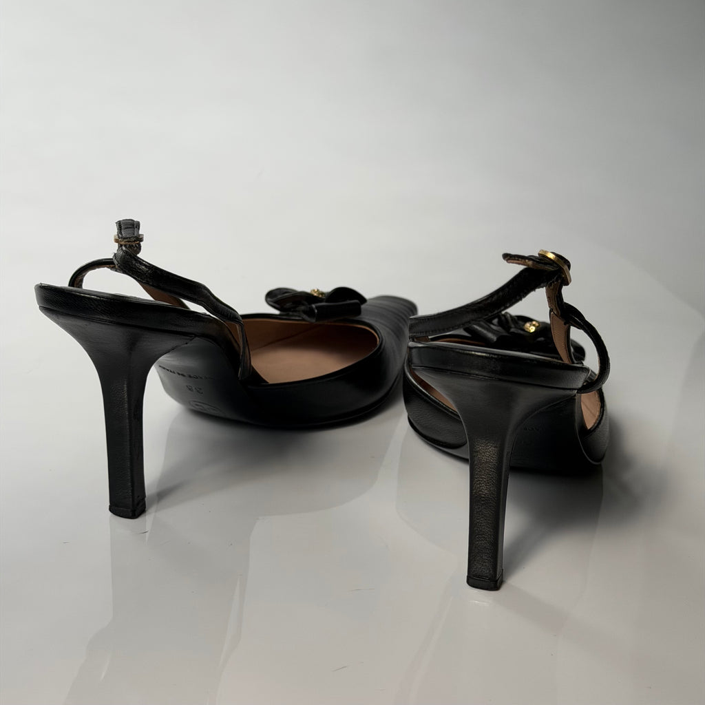 Chanel Slingback Camellia Heels
