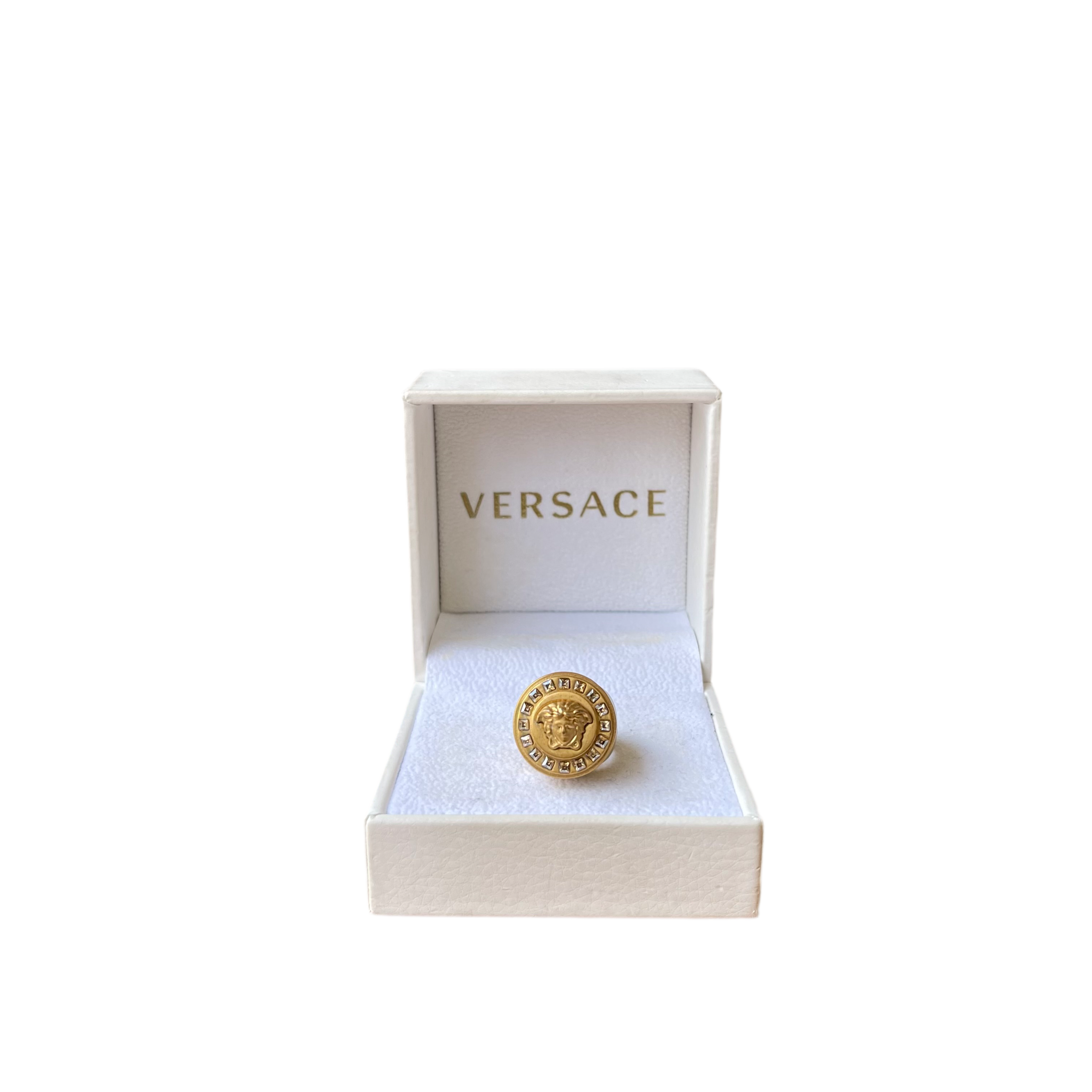 Versace Medusa Crystal Ring