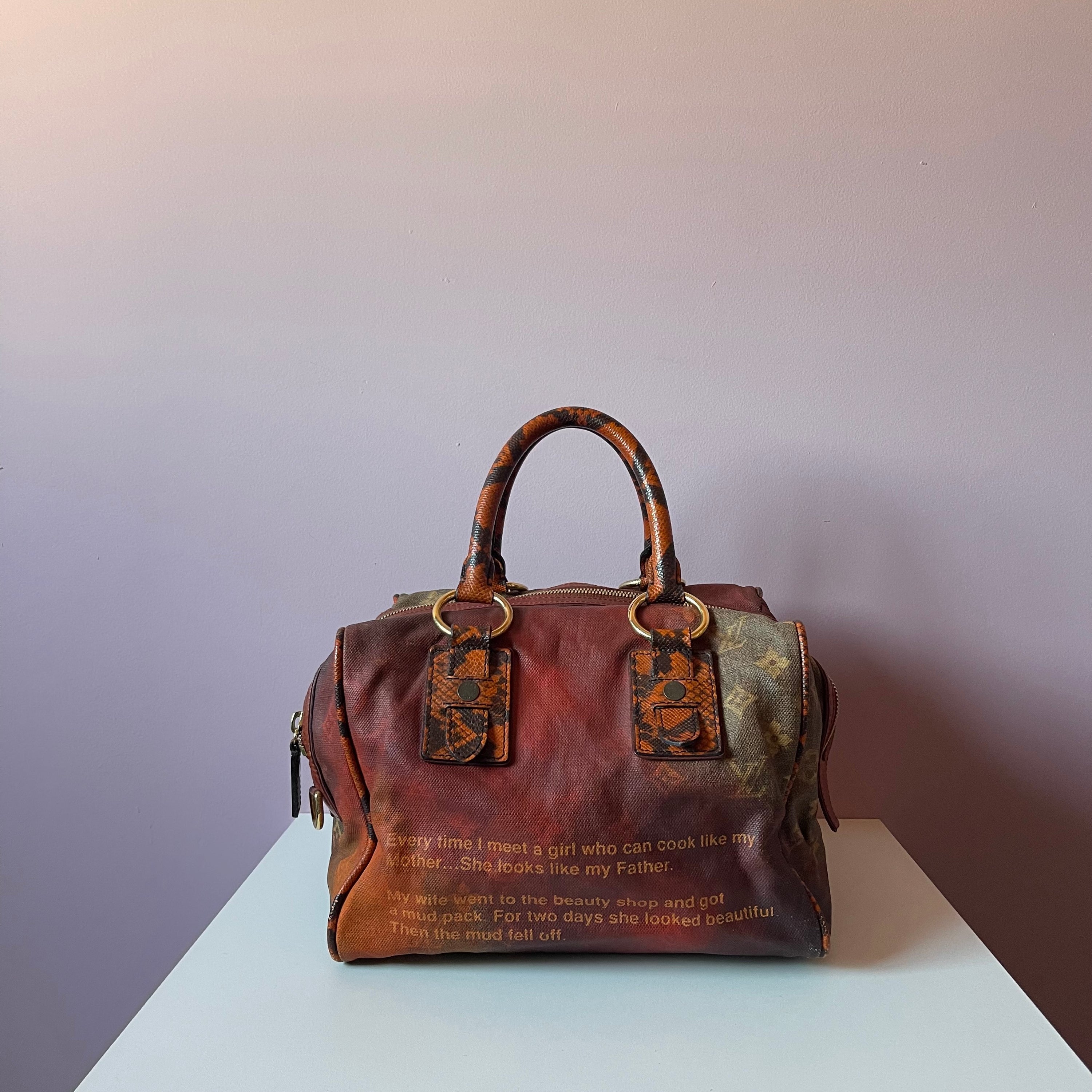 Louis Vuitton Limited Richard Prince Mancrazy Jokes Karung Bag