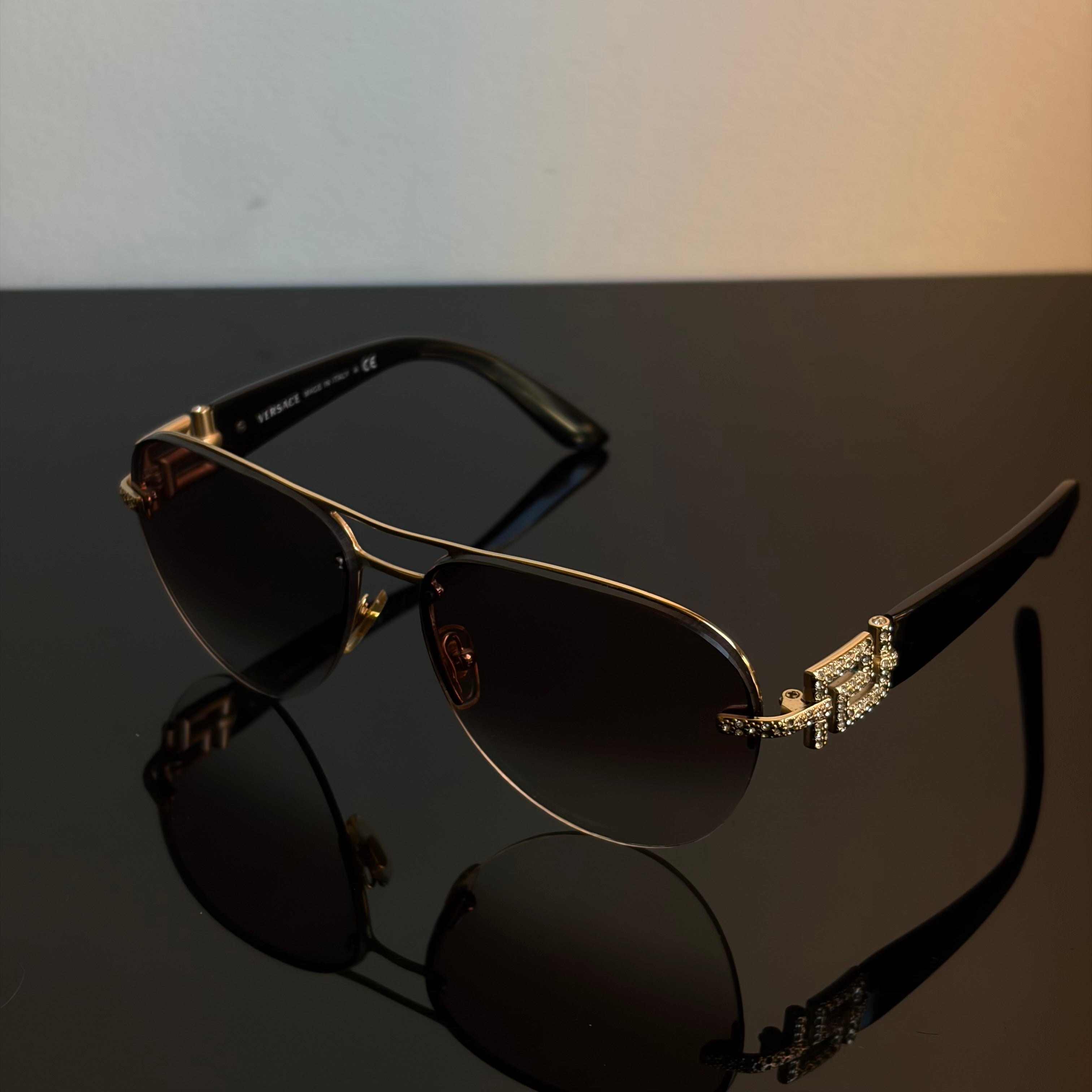 Versace 2159 B Strass Sunglasses