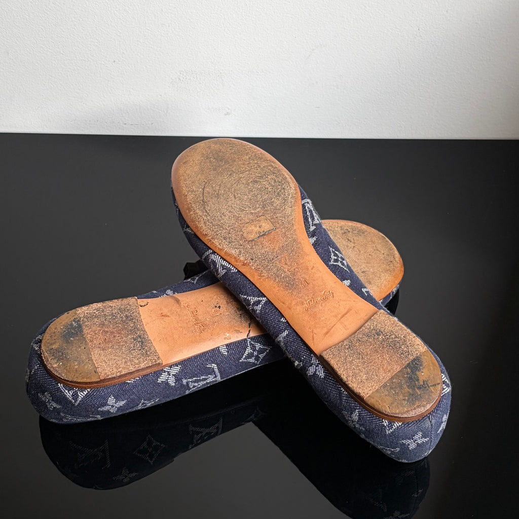 Louis Vuitton Denim Monogram Flats