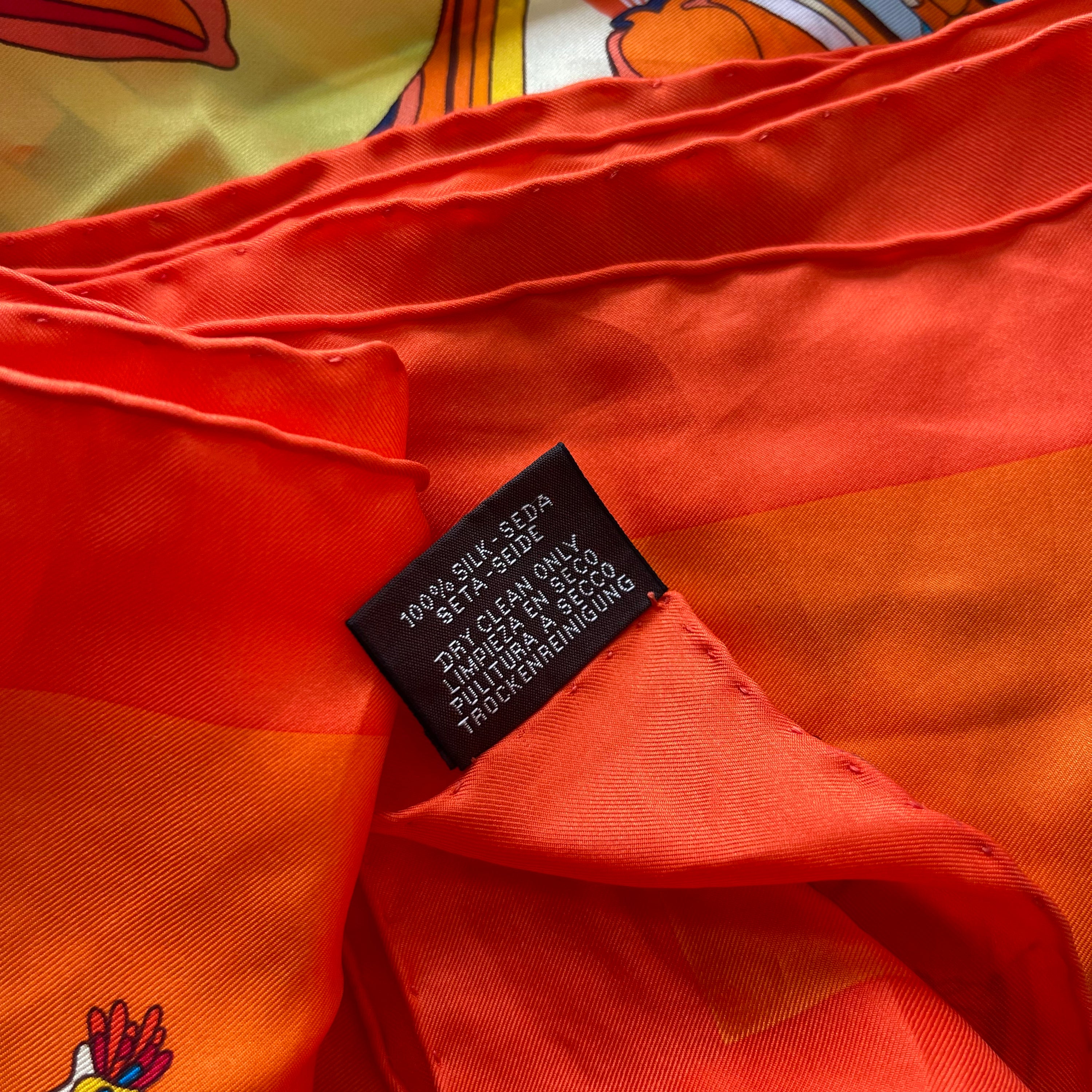 Hermès Fantaisie Botanique Silk Scarf