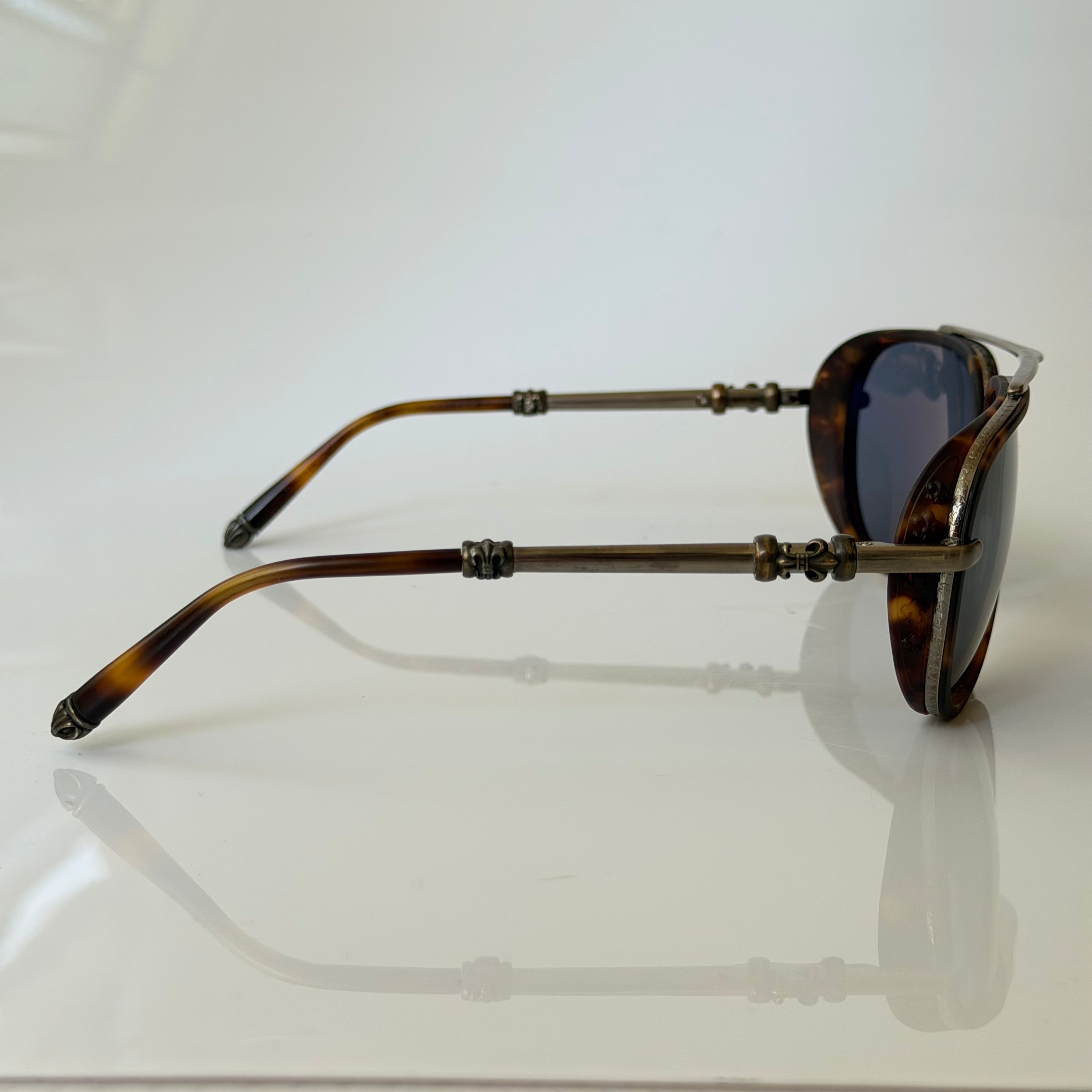 Chrome Hearts Jackwacker II Tortoise Sunglasses