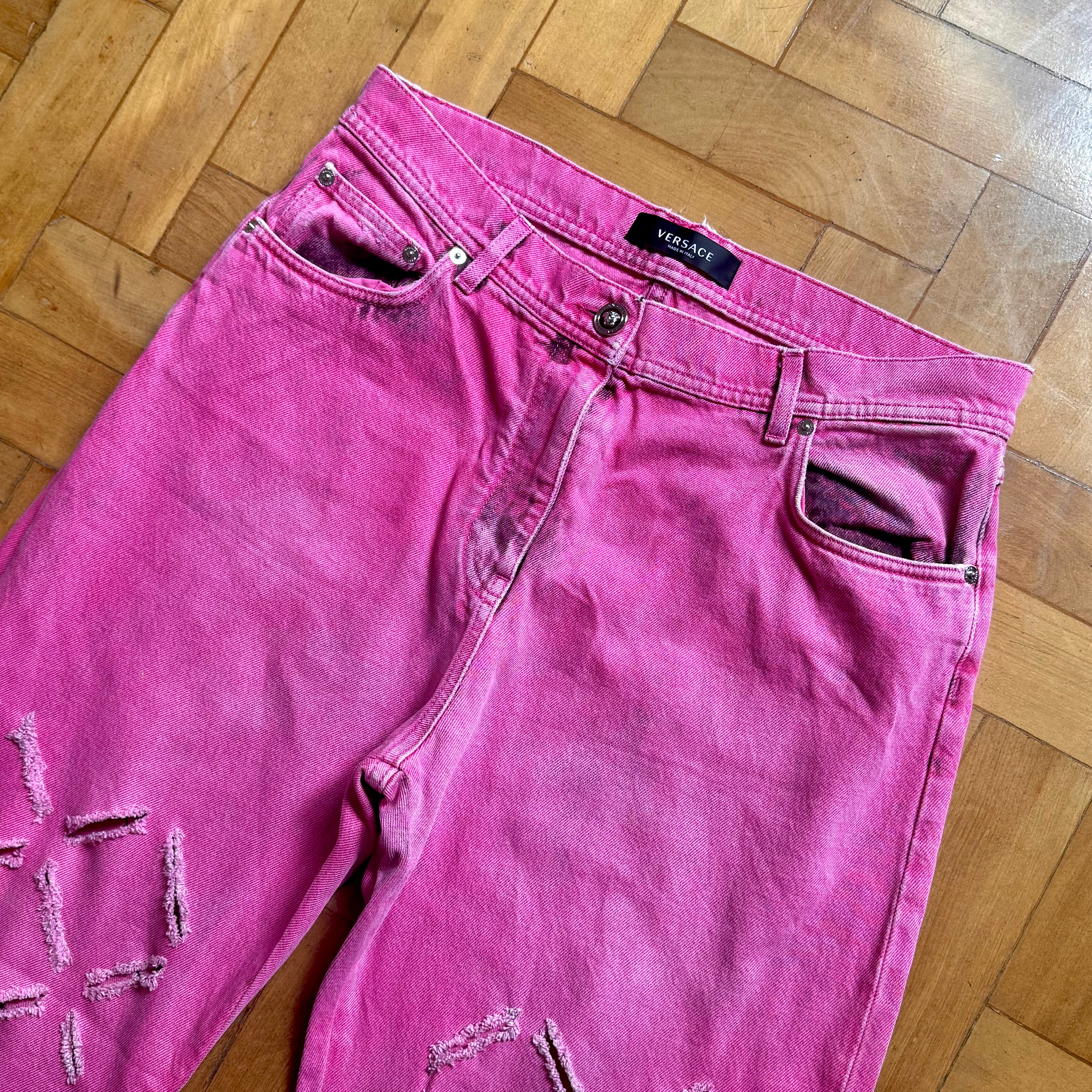 Versace S/S 2023 Cut Out Pink Pants