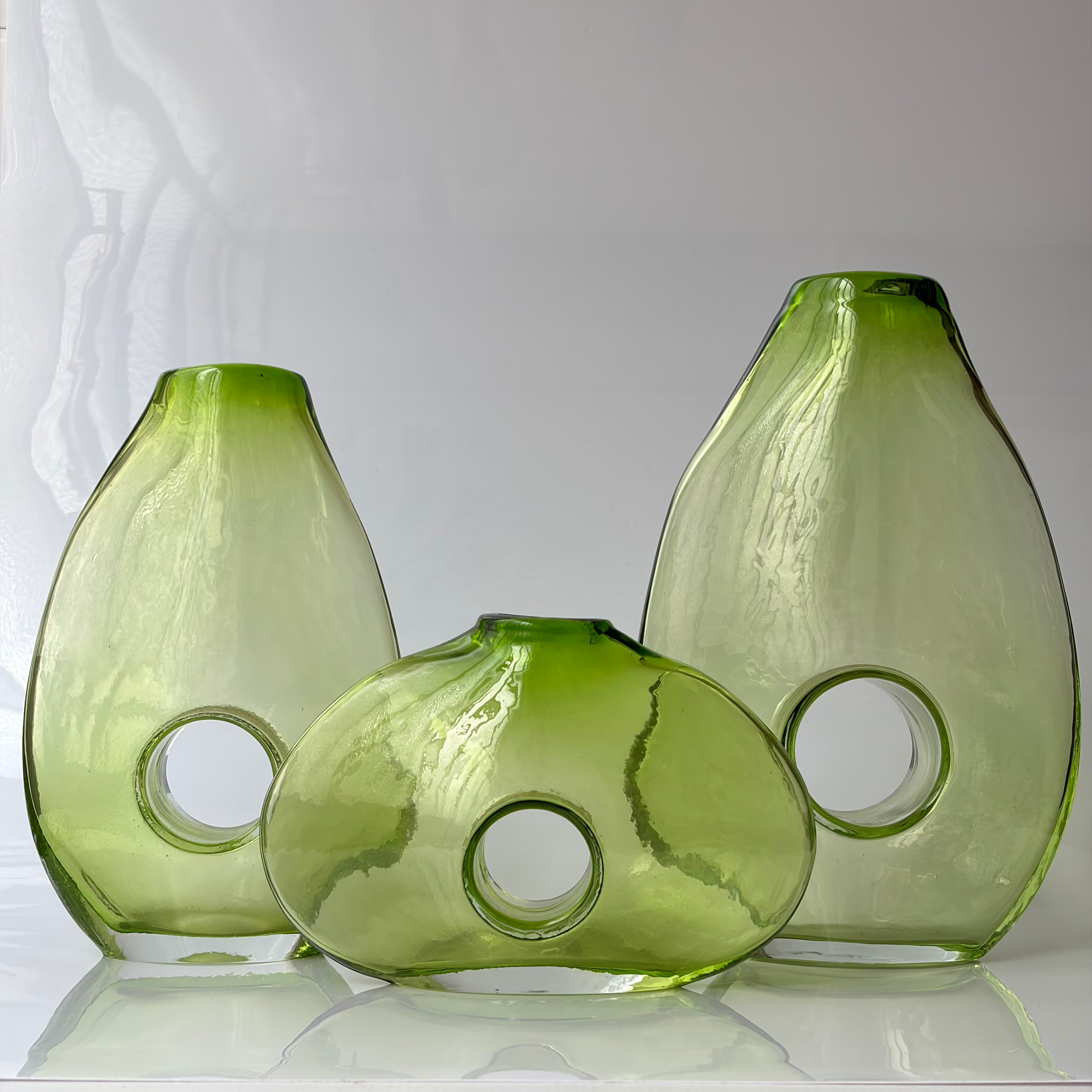 Trio “Hole” Vases