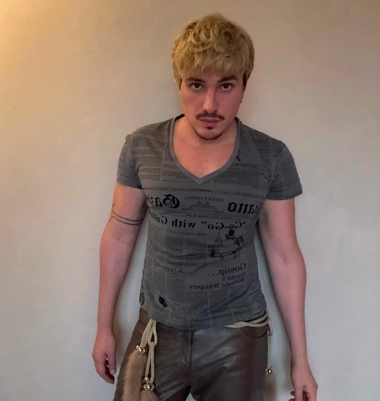 John Galliano Newspaper T-Shirt