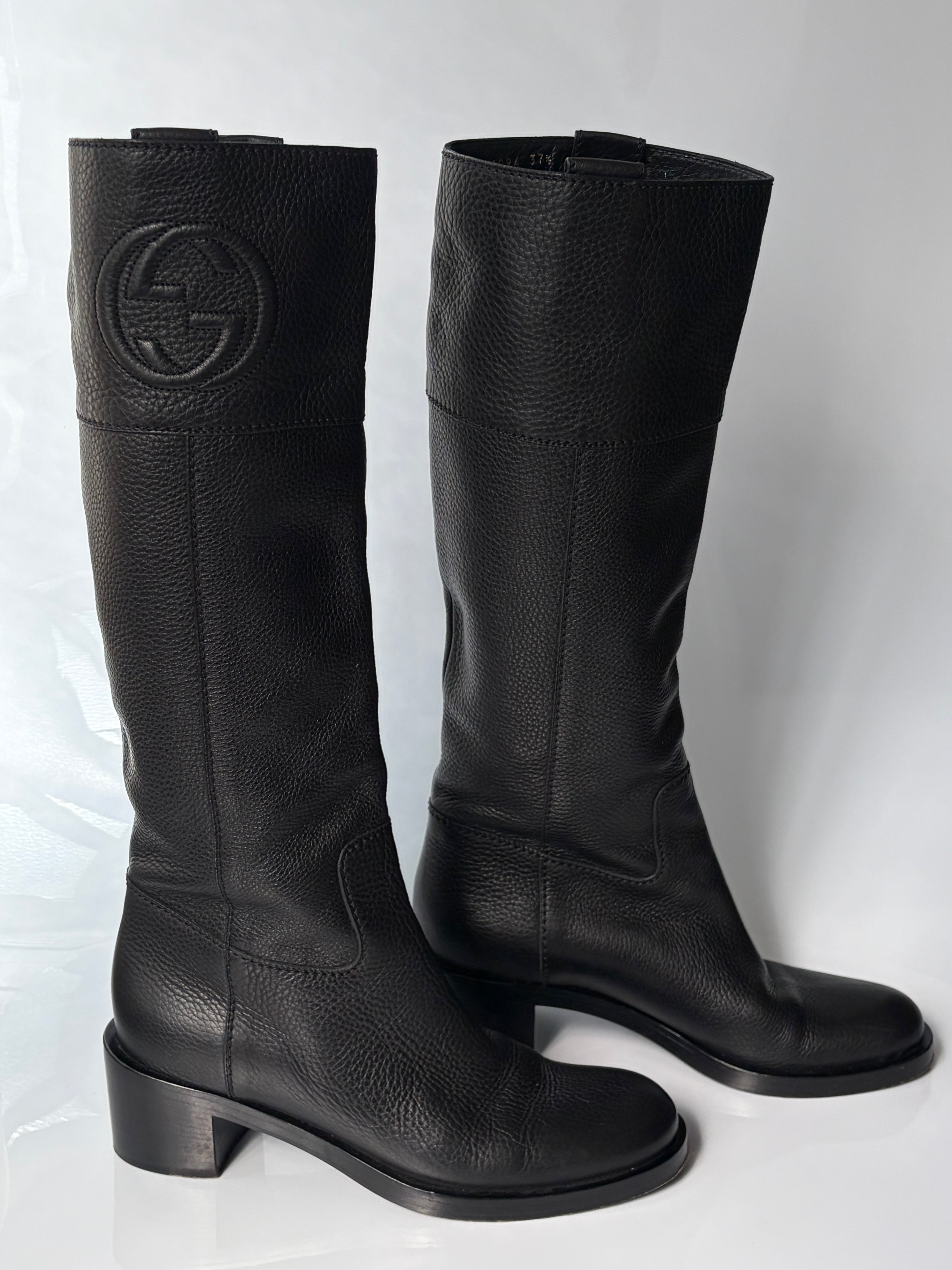 Gucci Soho Black Leather Boots