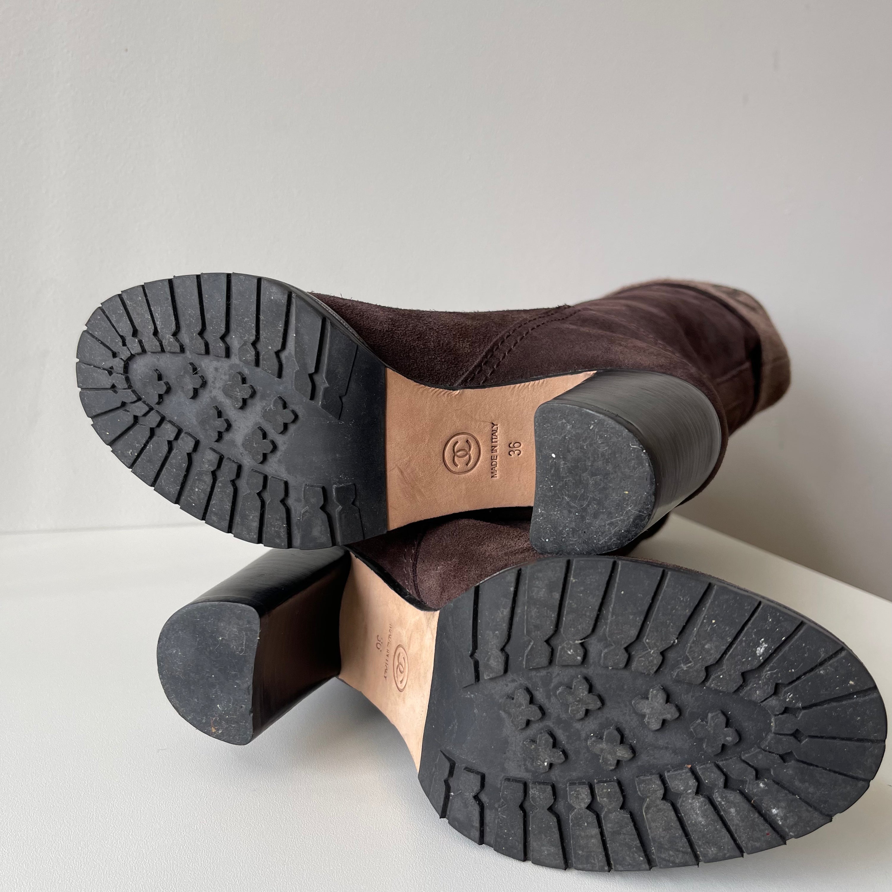 Chanel Suede Boots