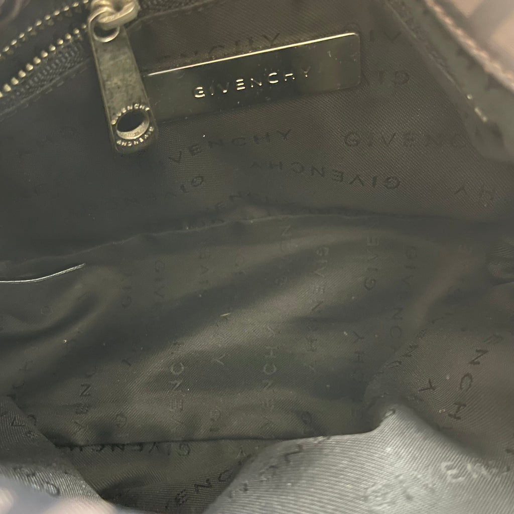 Givenchy Vintage Dark Brown Logo Hobo Bag