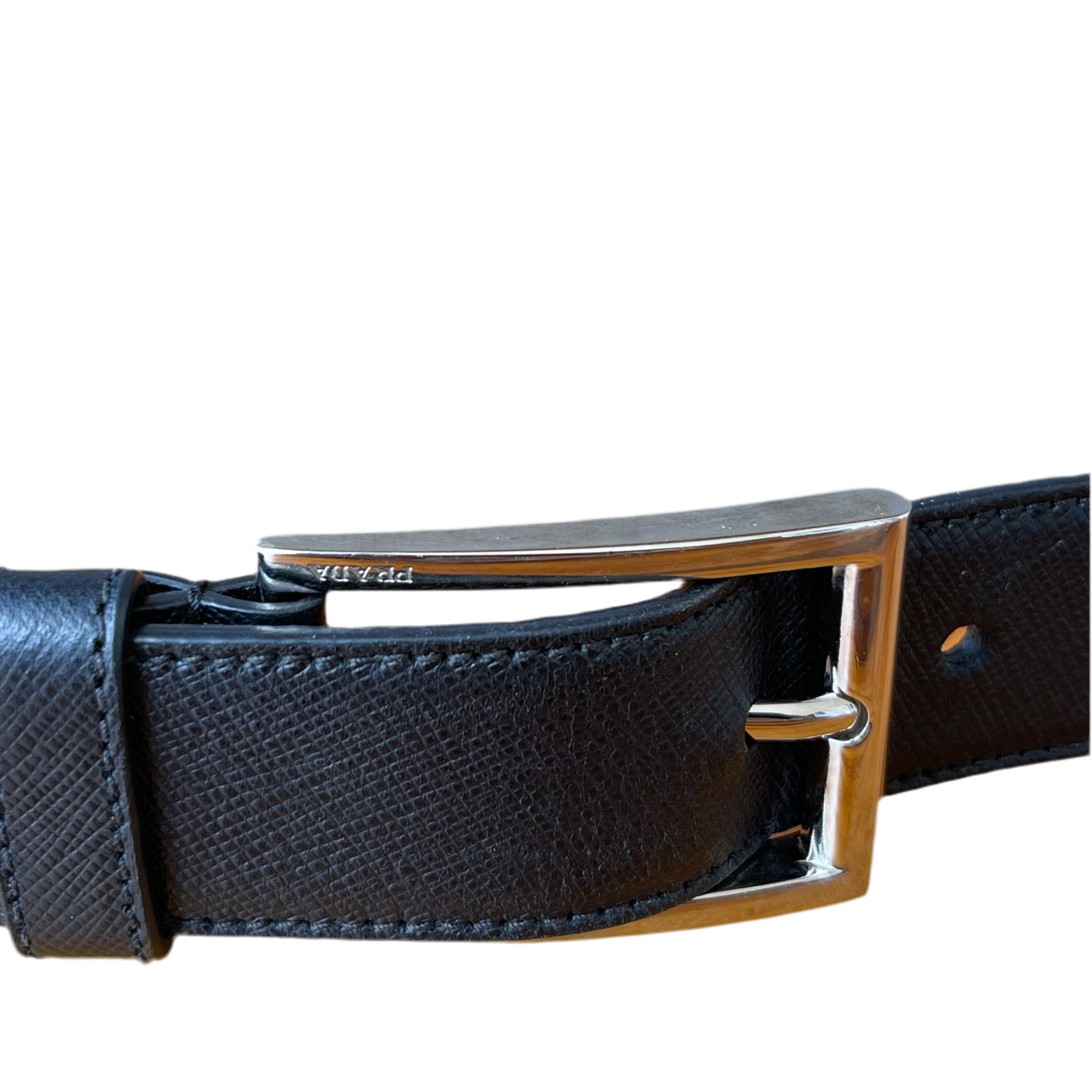 Prada Crystal Leather Belt