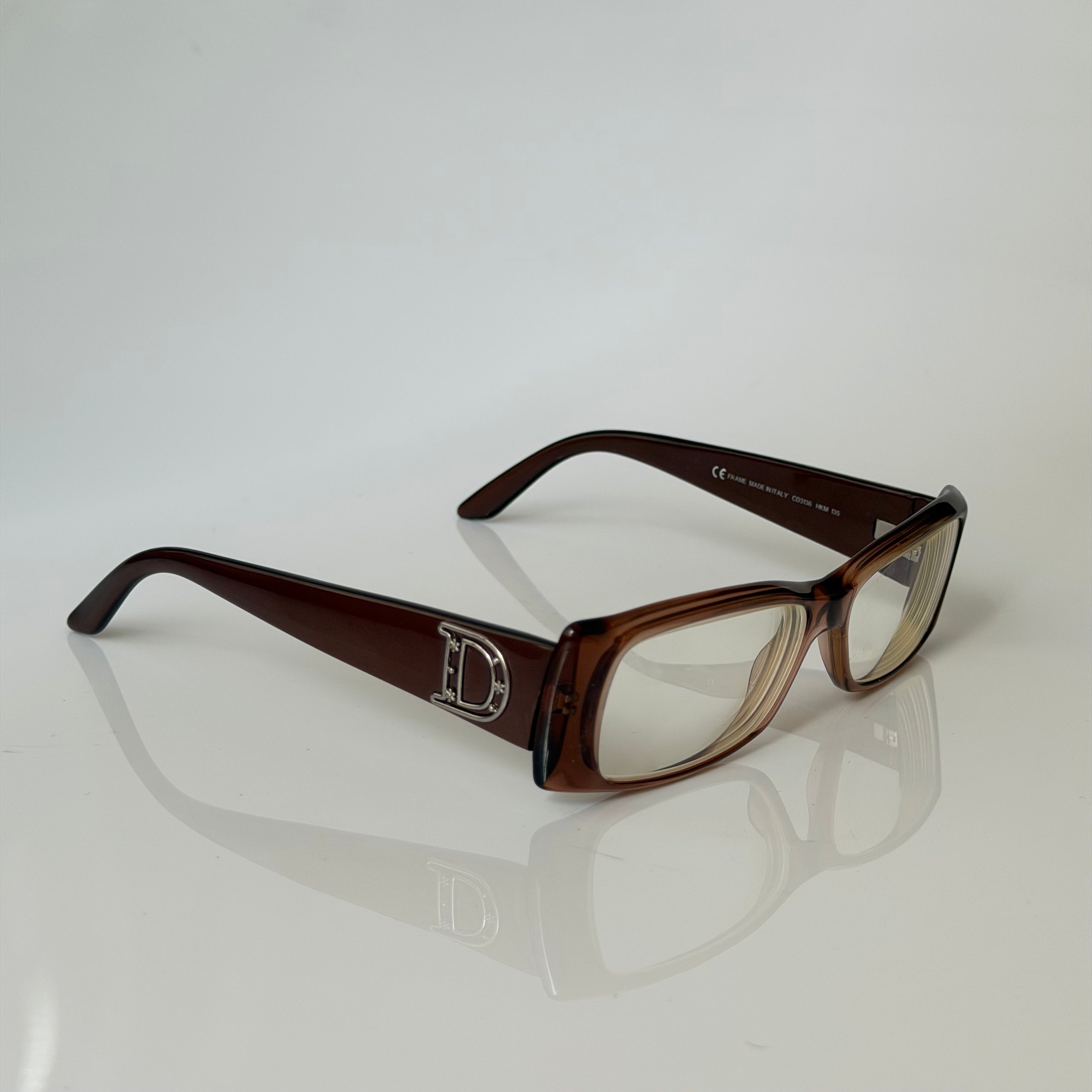 Christian Dior D Flowers Frame Glasses