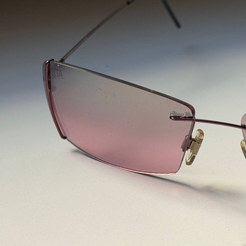 Giorgio Armani Pink Mirrored Sunglasses