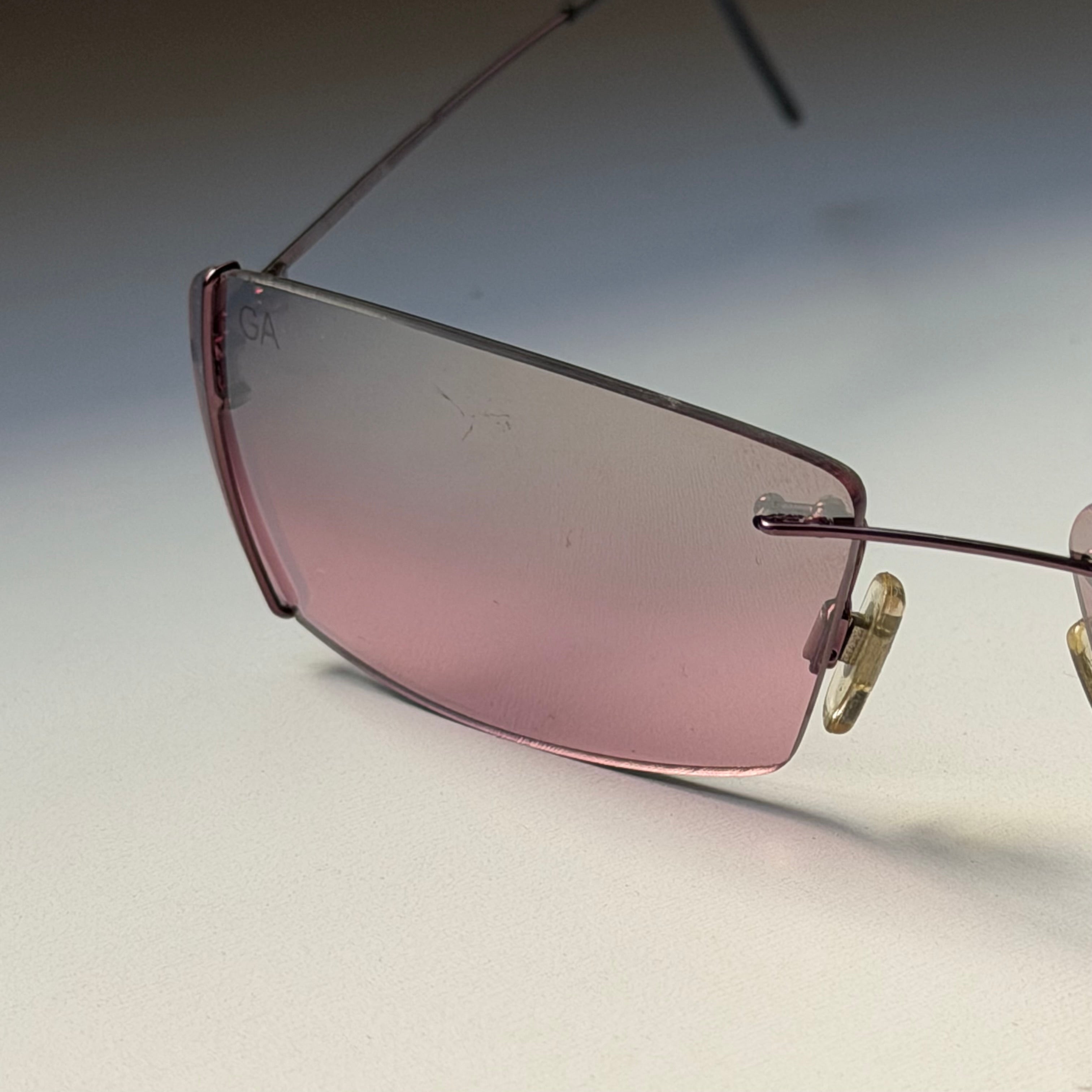 Giorgio Armani Pink Mirrored Sunglasses