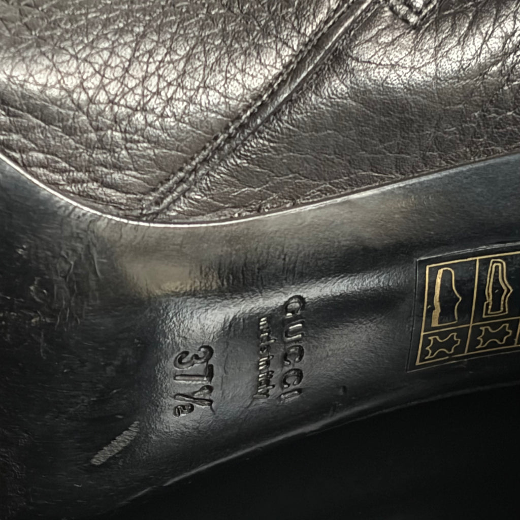 Gucci Double G Logo Leather Boots