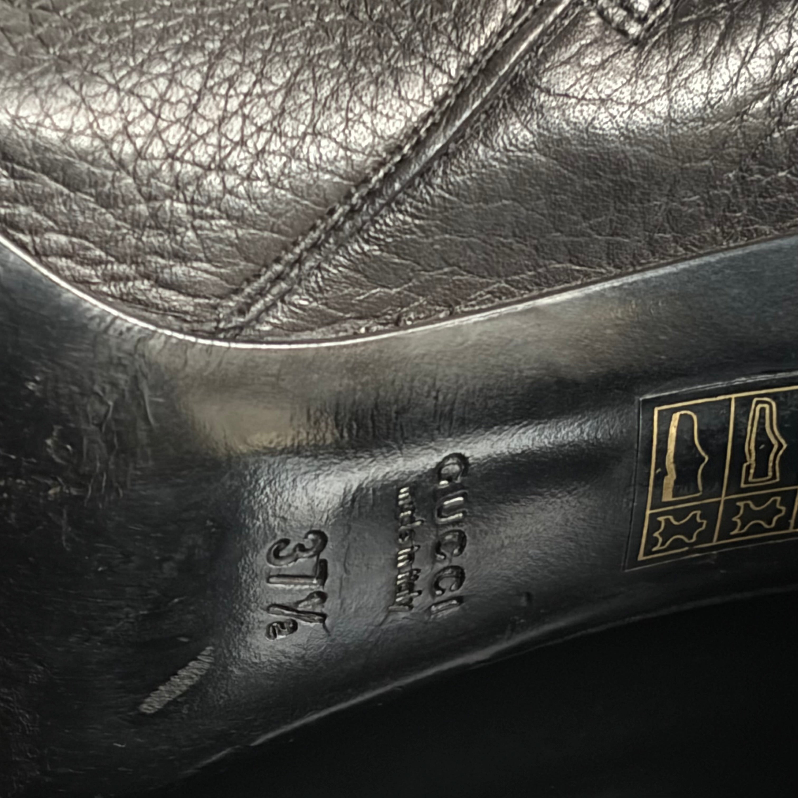 Gucci Double G Logo Leather Boots