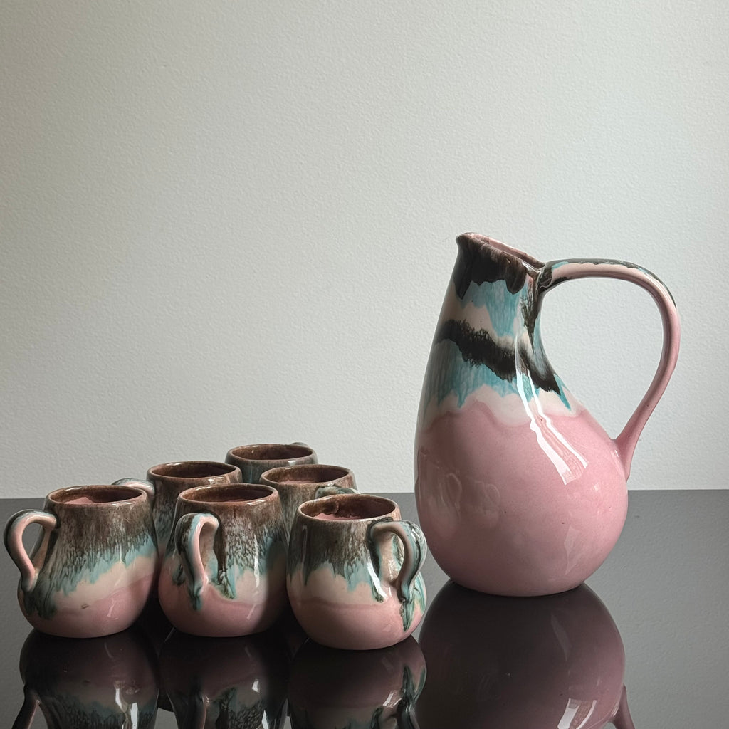 Set Jarra e canecas “Pink”