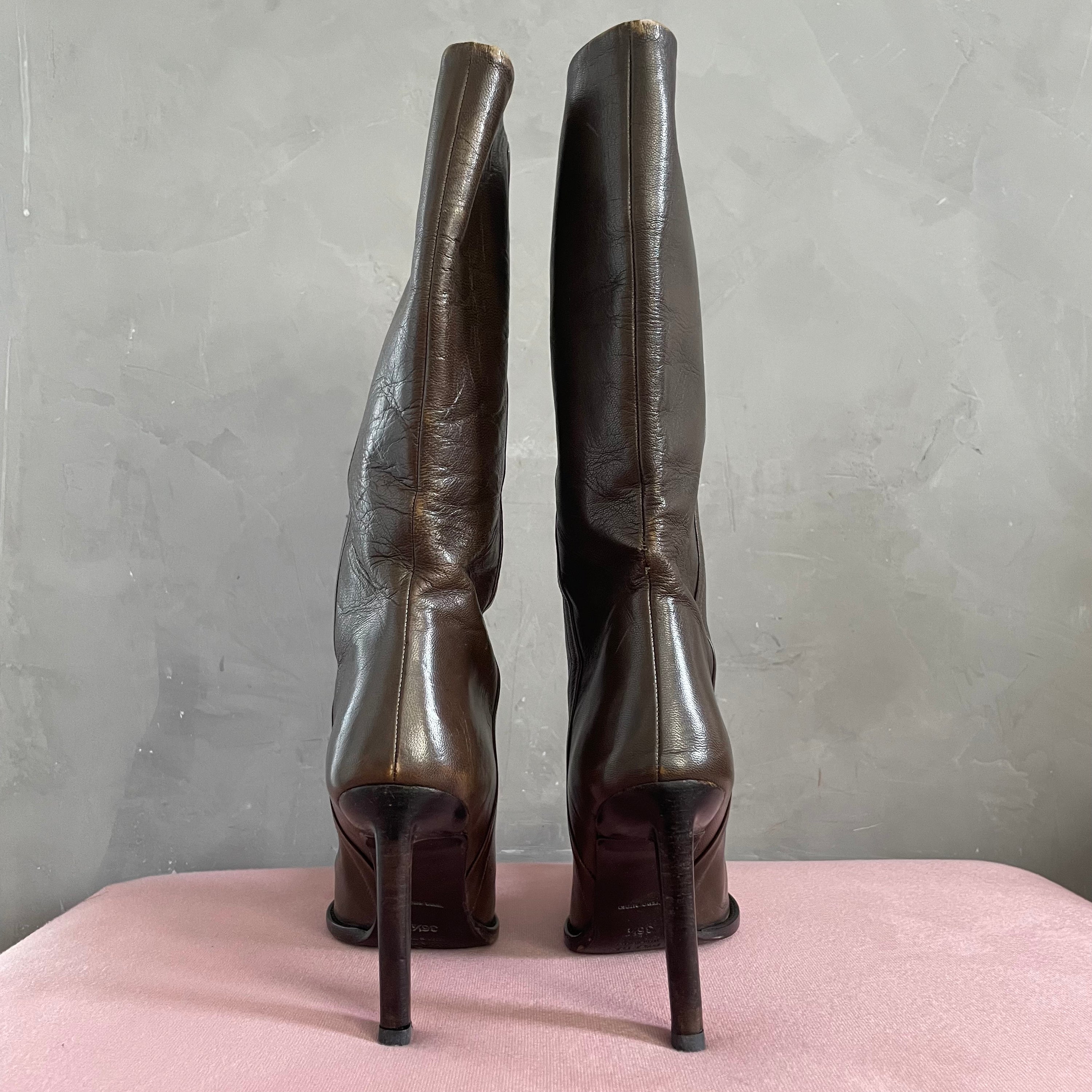 Prada Brown Leather boots