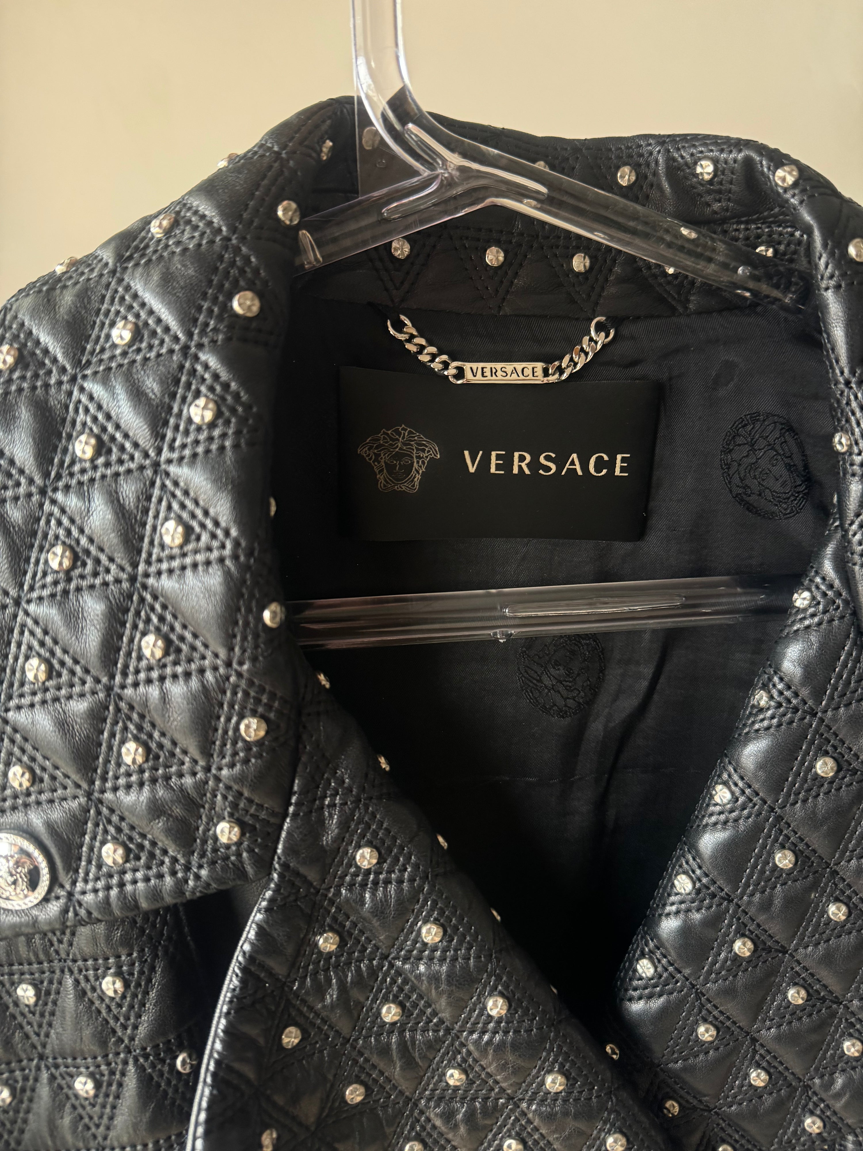 Versace Medusa Leather Jacket