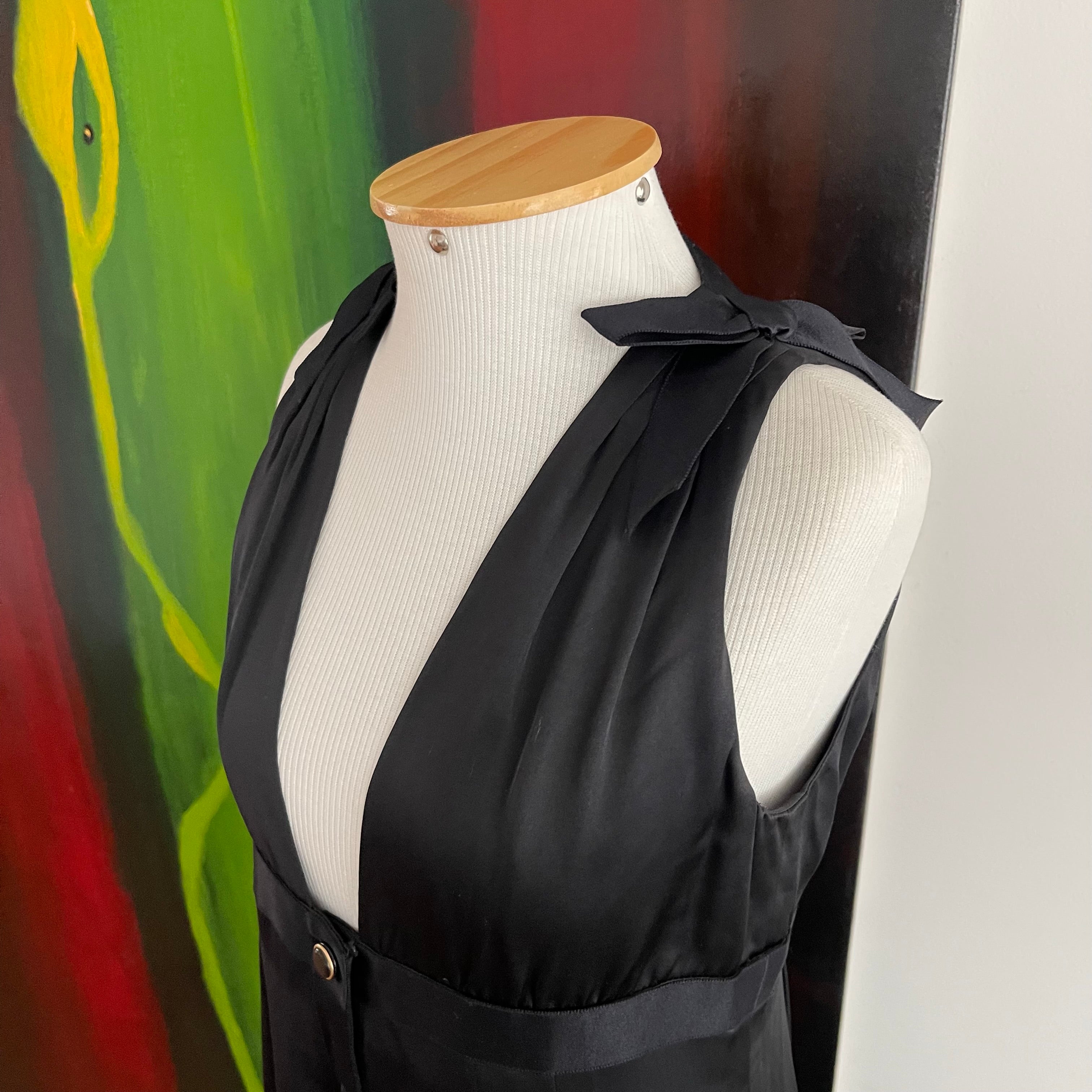 Chanel F/W 2007 Black Silk Dress