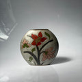 Vintage Floral Bronze Vase