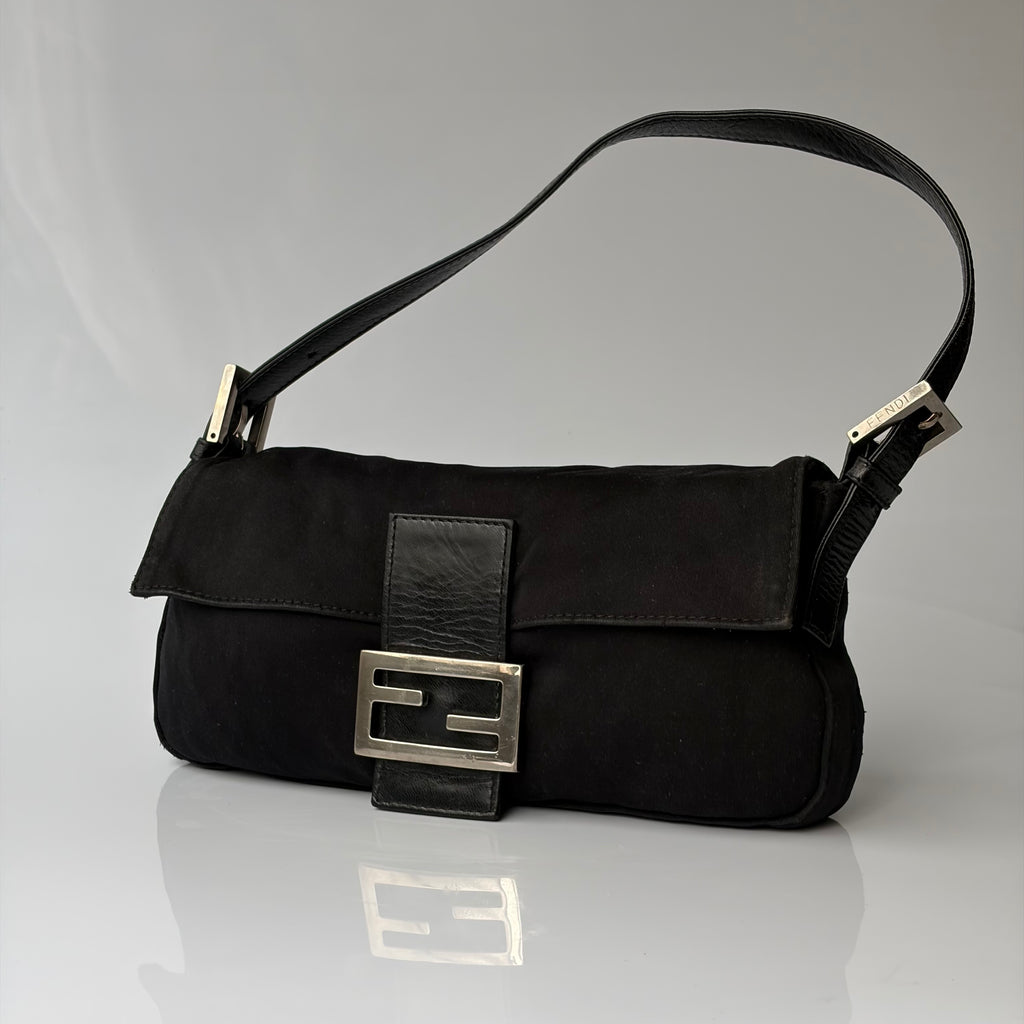 Fendi Baguette Black Cloth