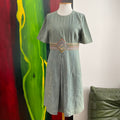 Bottega Veneta Denim dress with Python Effect Details