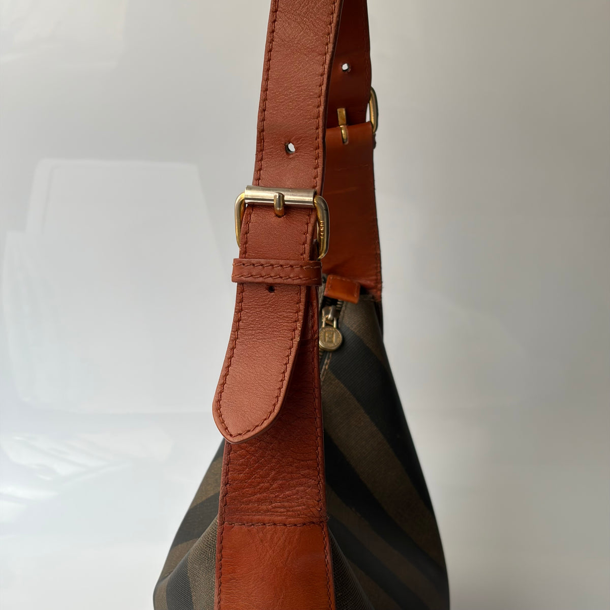 Fendi Pequin Shoulder Bag