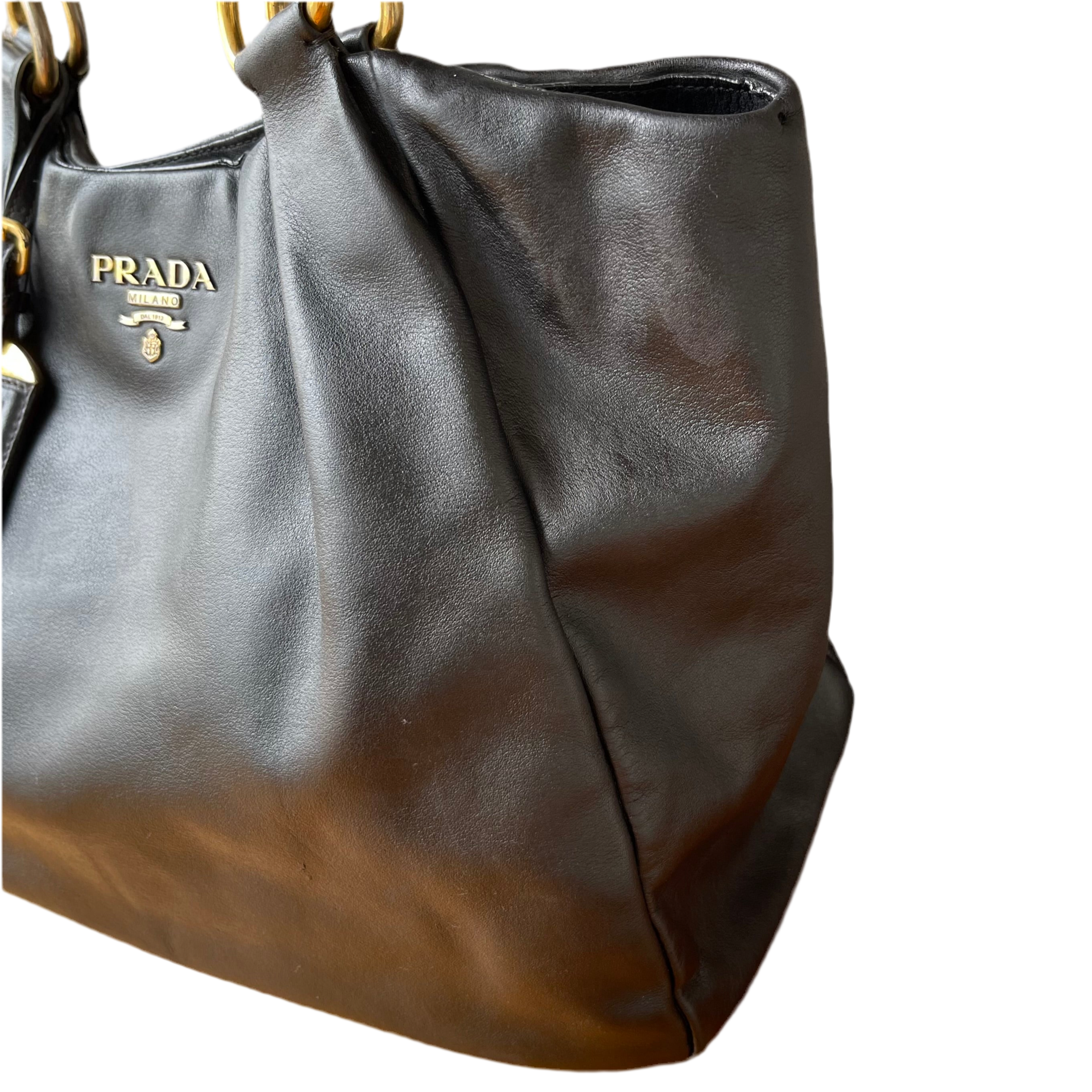 Prada Leather Shopper Bag