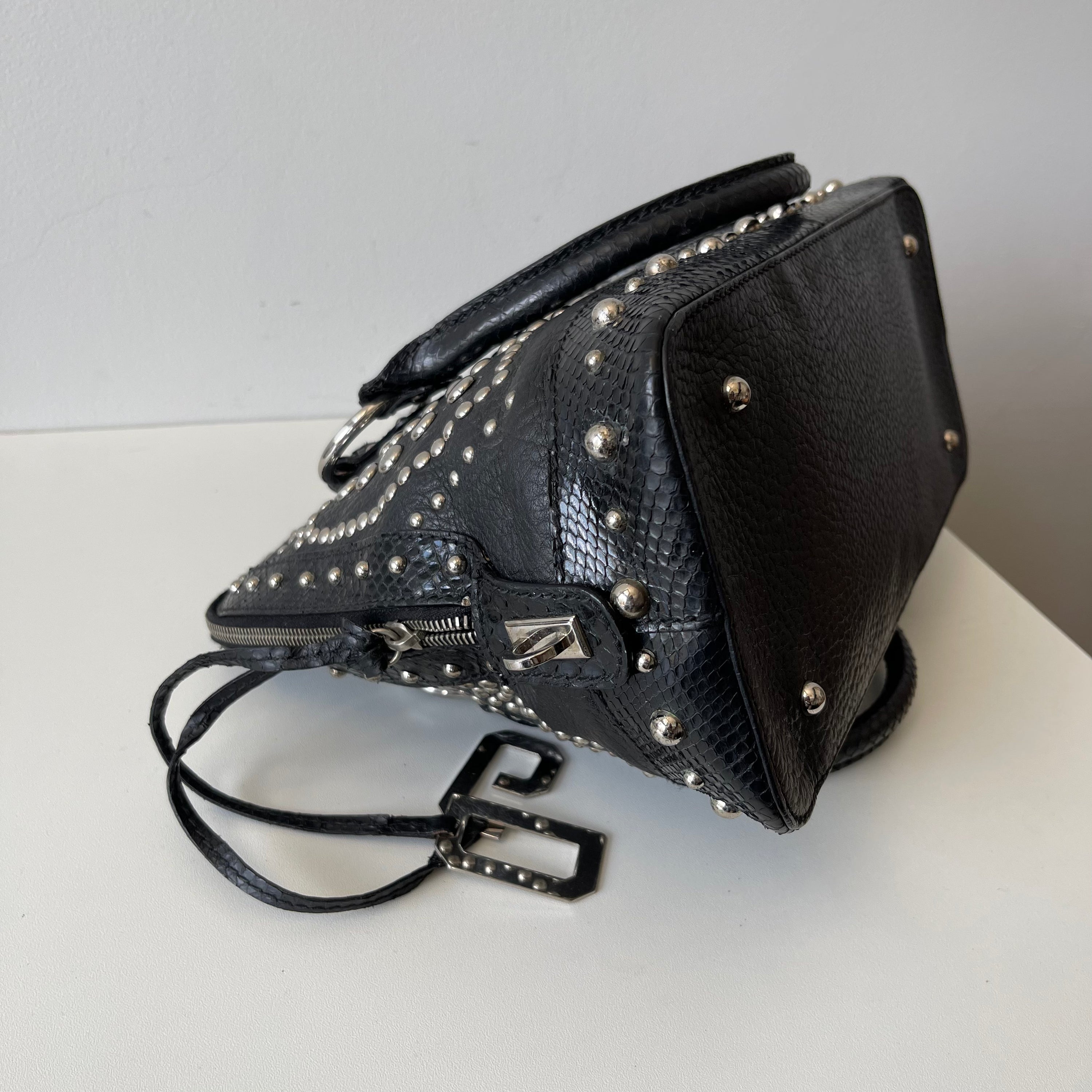 Dolce & Gabbana Studded Python Bag