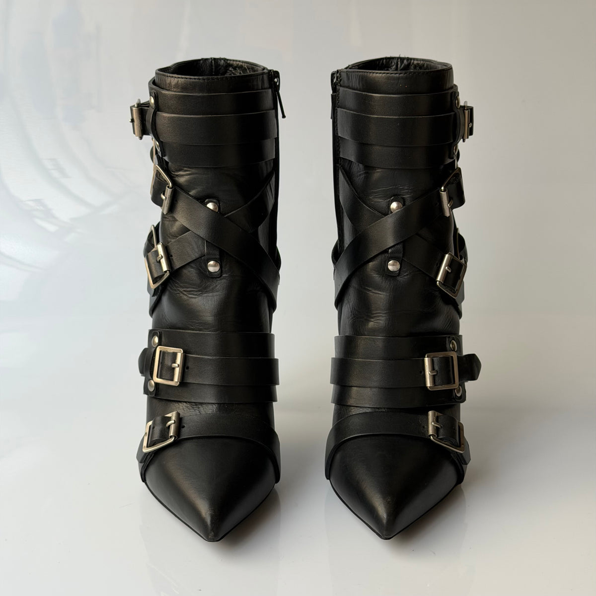 Saint Laurent by Hedi Slimane 2013 Buckled Boots