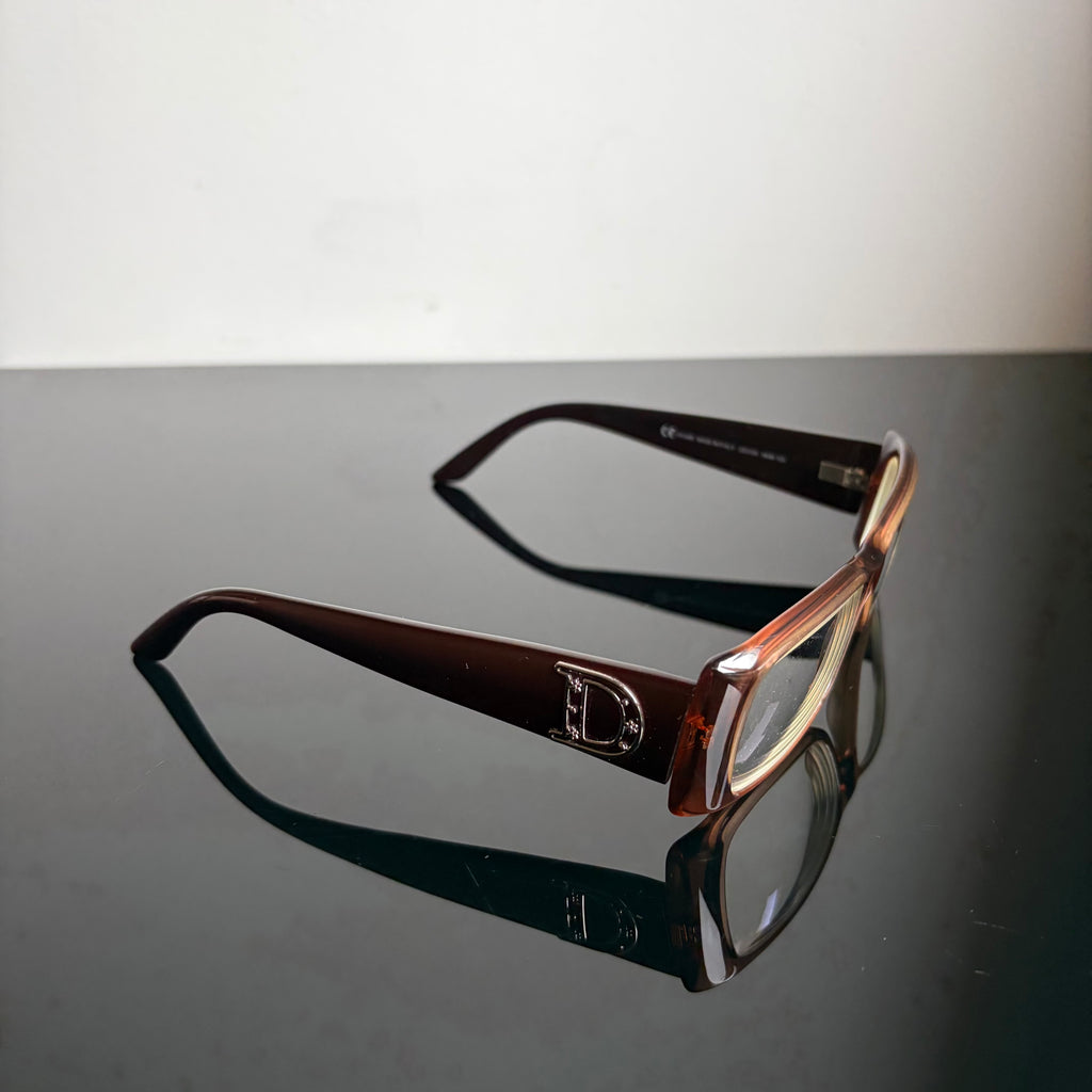 Christian Dior D Flowers Frame Glasses