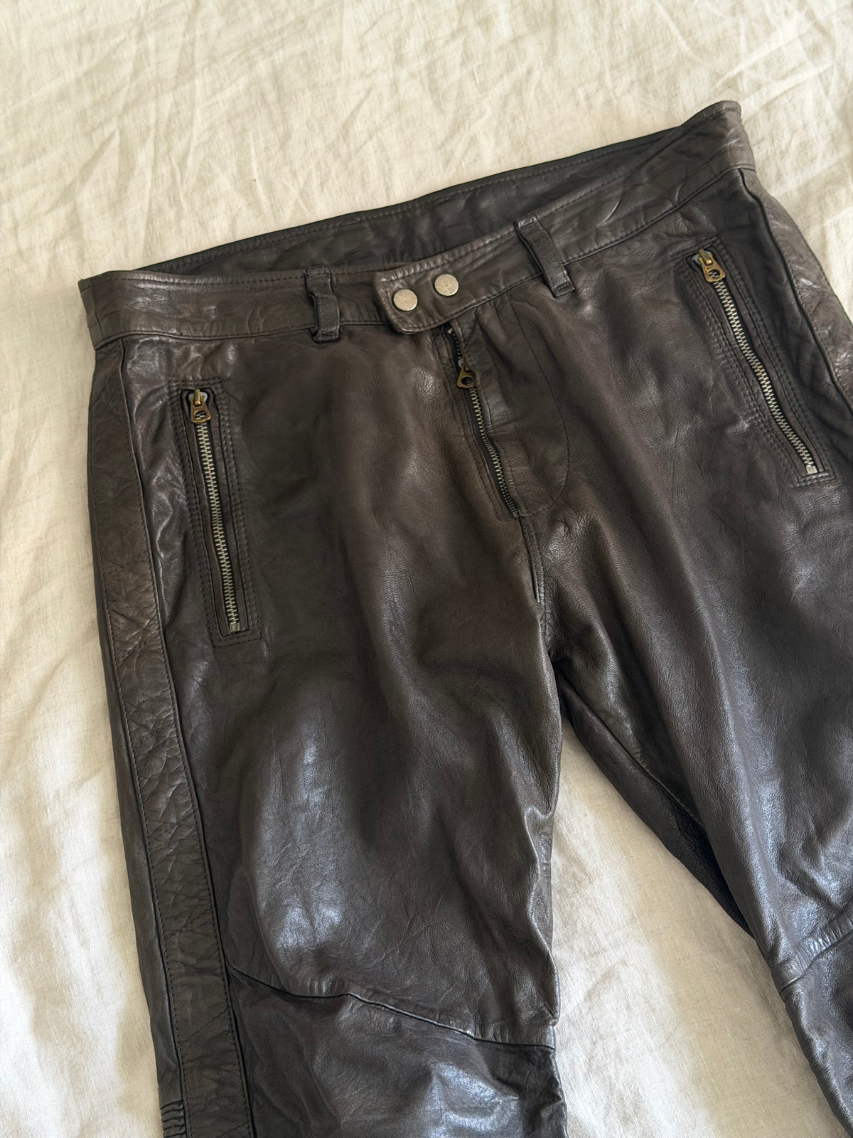 Diesel Biker Leather Pants