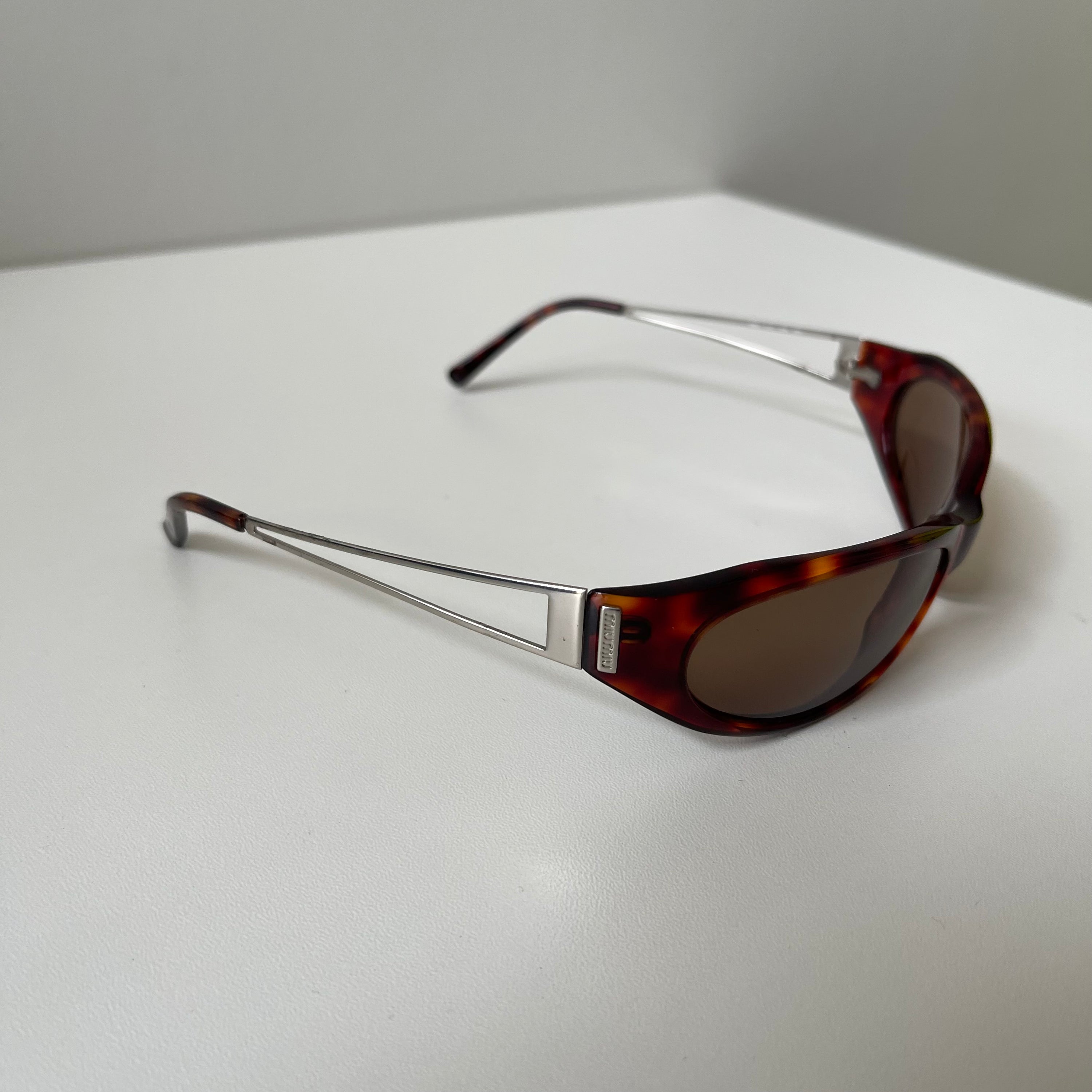 Miu miu SMU 01C Brown Sunglasses