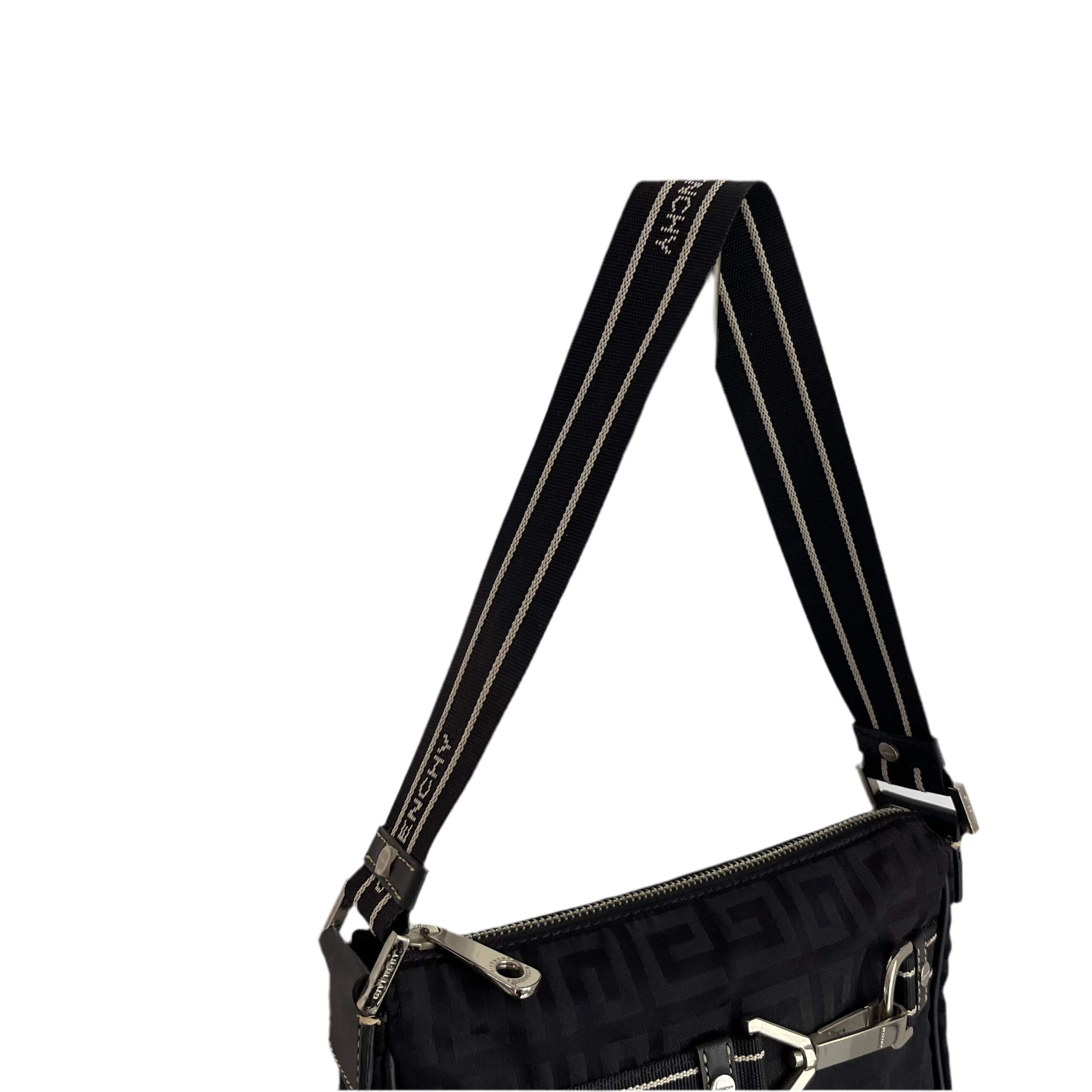 Givenchy Black Monogram Nylon Pochette
