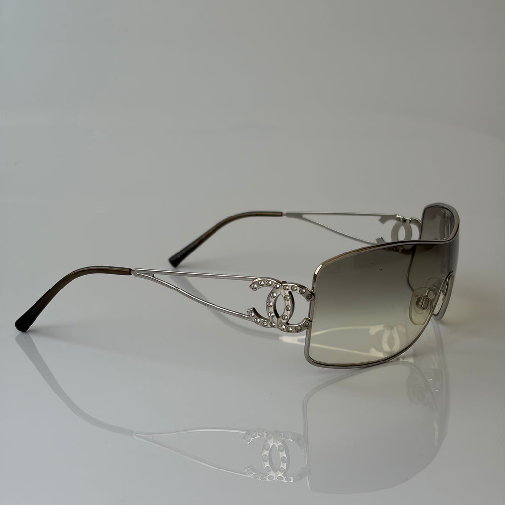 Chanel 2000s Crystal Sunglasses
