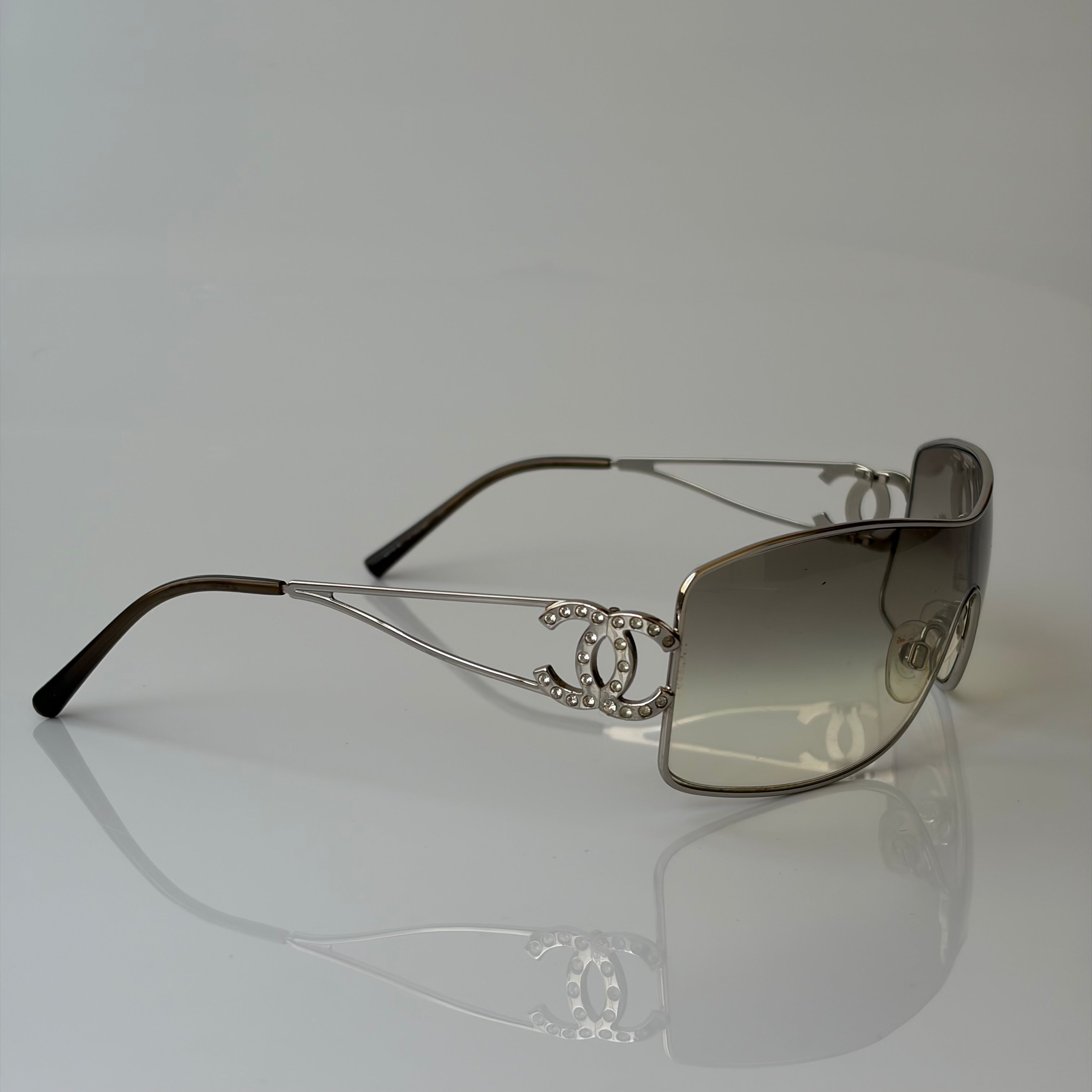 Chanel 2000s Crystal Sunglasses