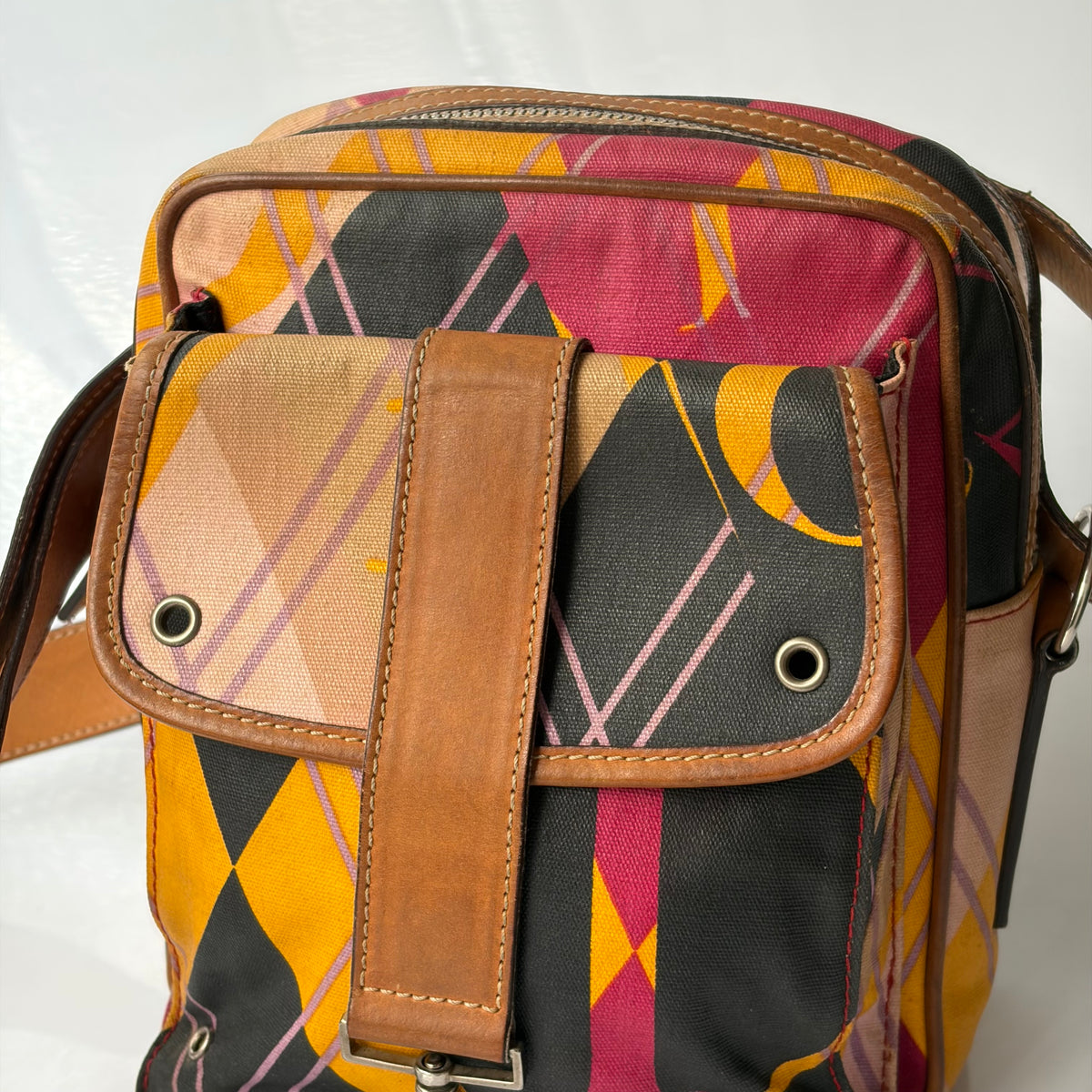 Christian Dior by John Galliano 2004 Golf Collection Harlequin Bag