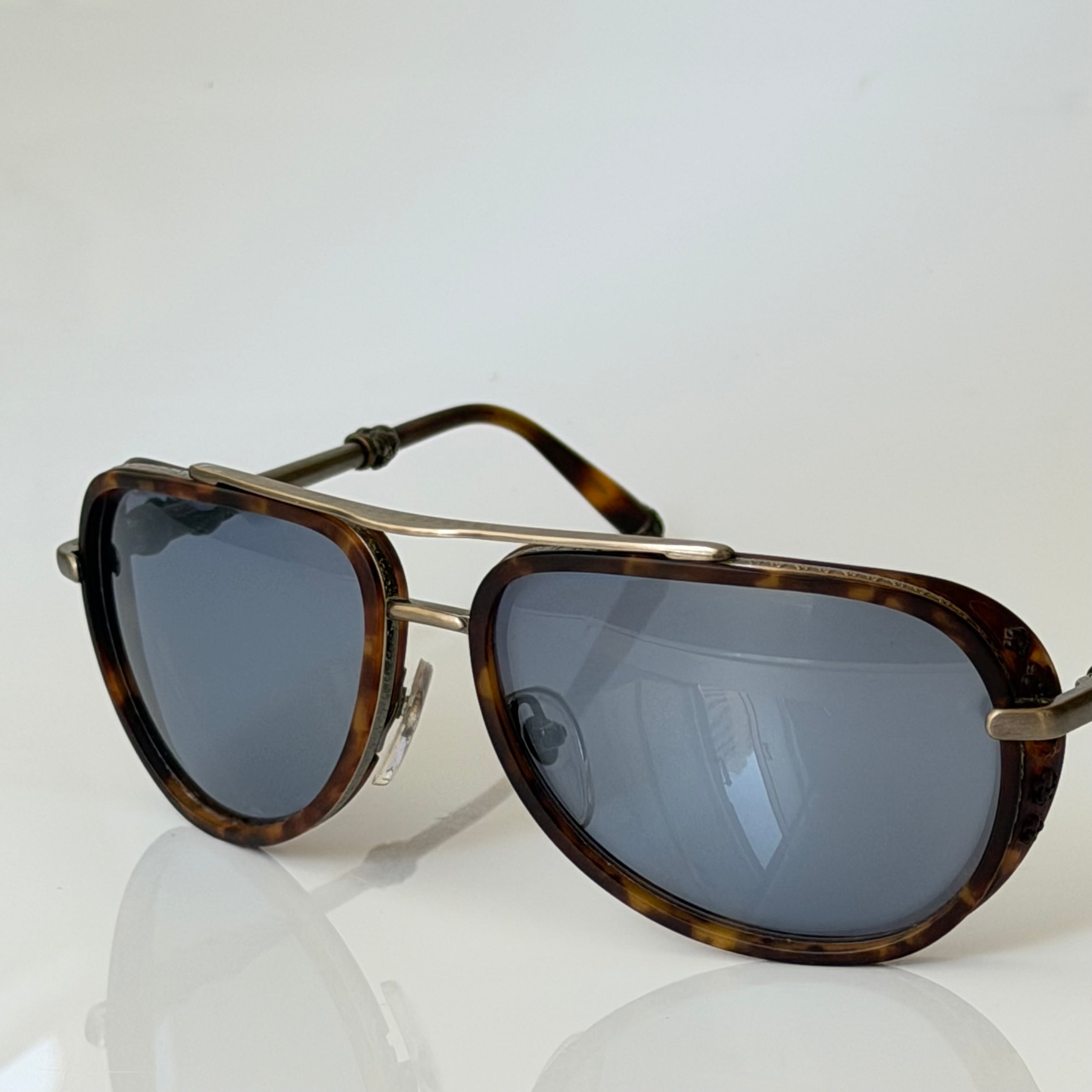 Chrome Hearts Jackwacker II Tortoise Sunglasses