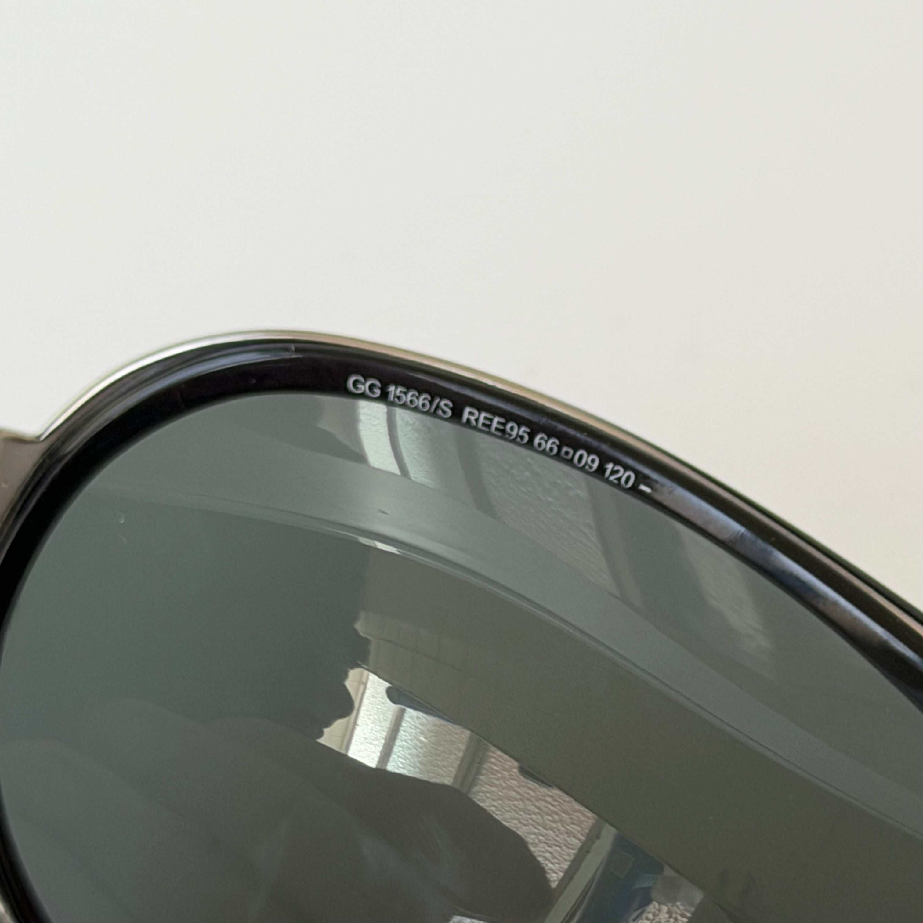 Gucci Silver Aviator Sunglasses