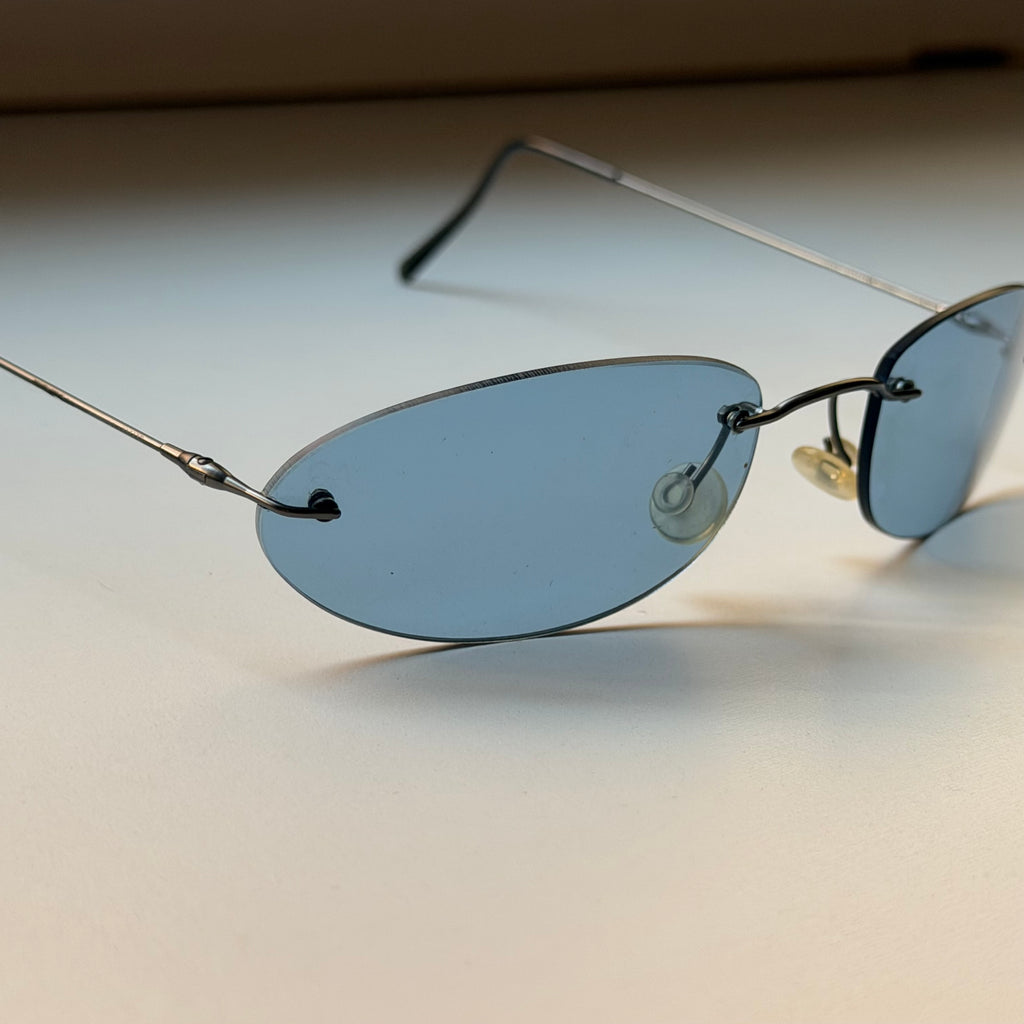 Giorgio Armani 90s Blue Sunglasses