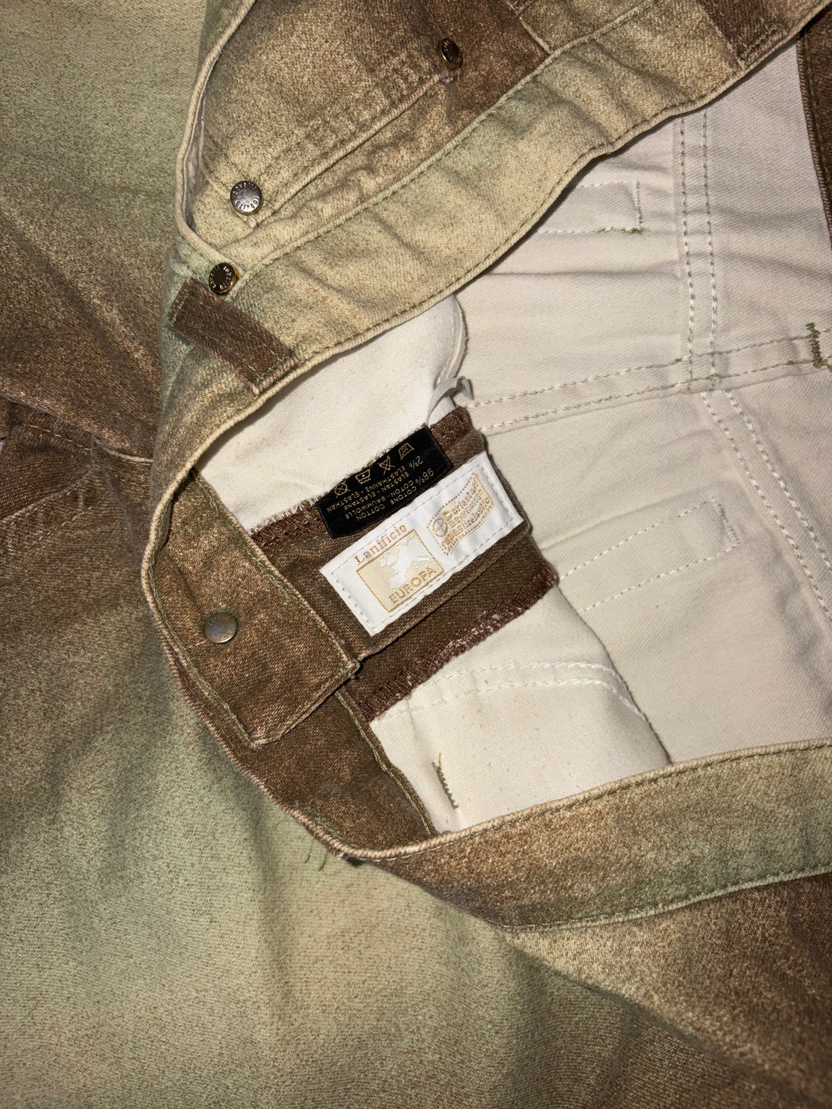 SS2002 Roberto Cavalli Beige Sand Gradient Pants