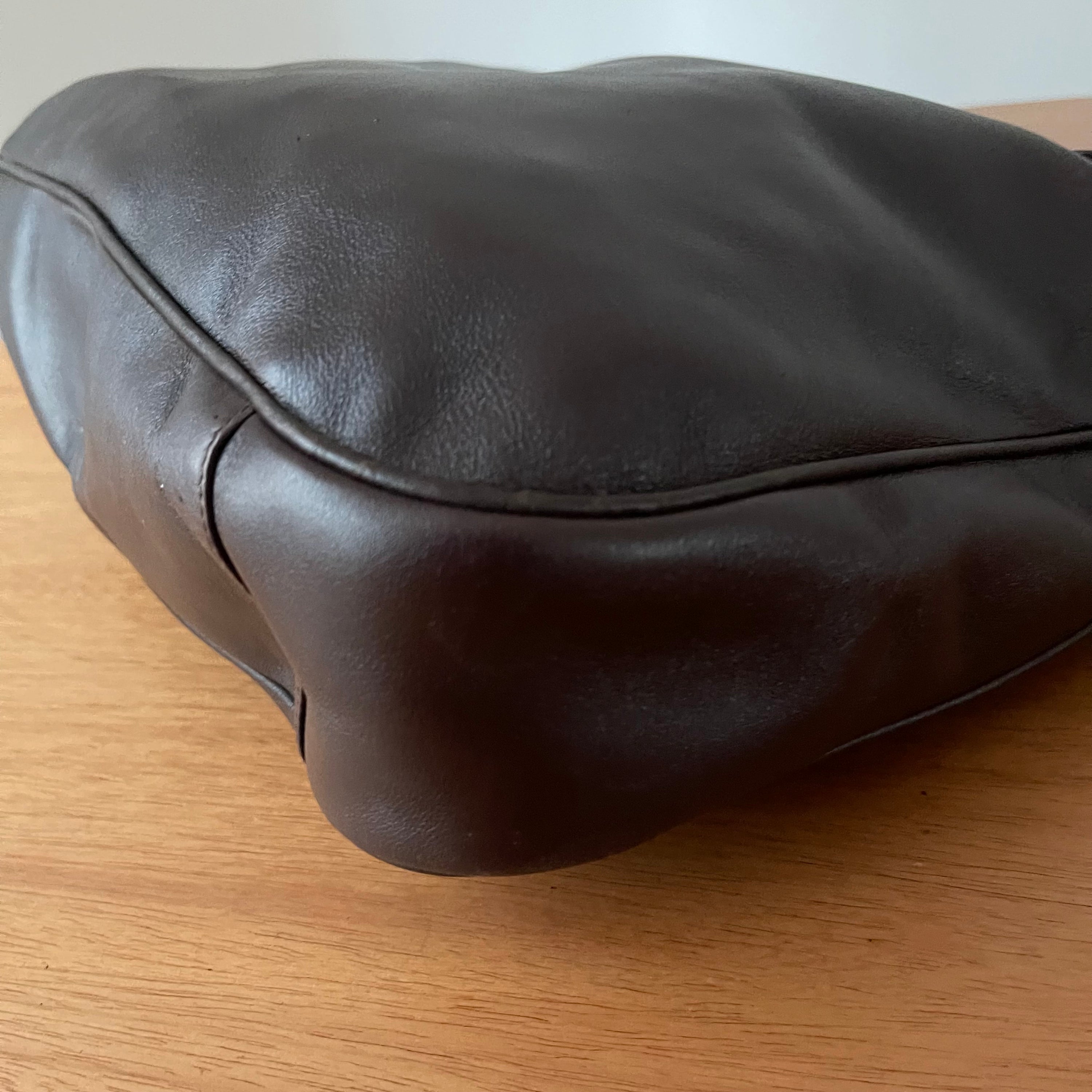 Gucci Bamboo Dark Brown Hobo Shoulder Bag